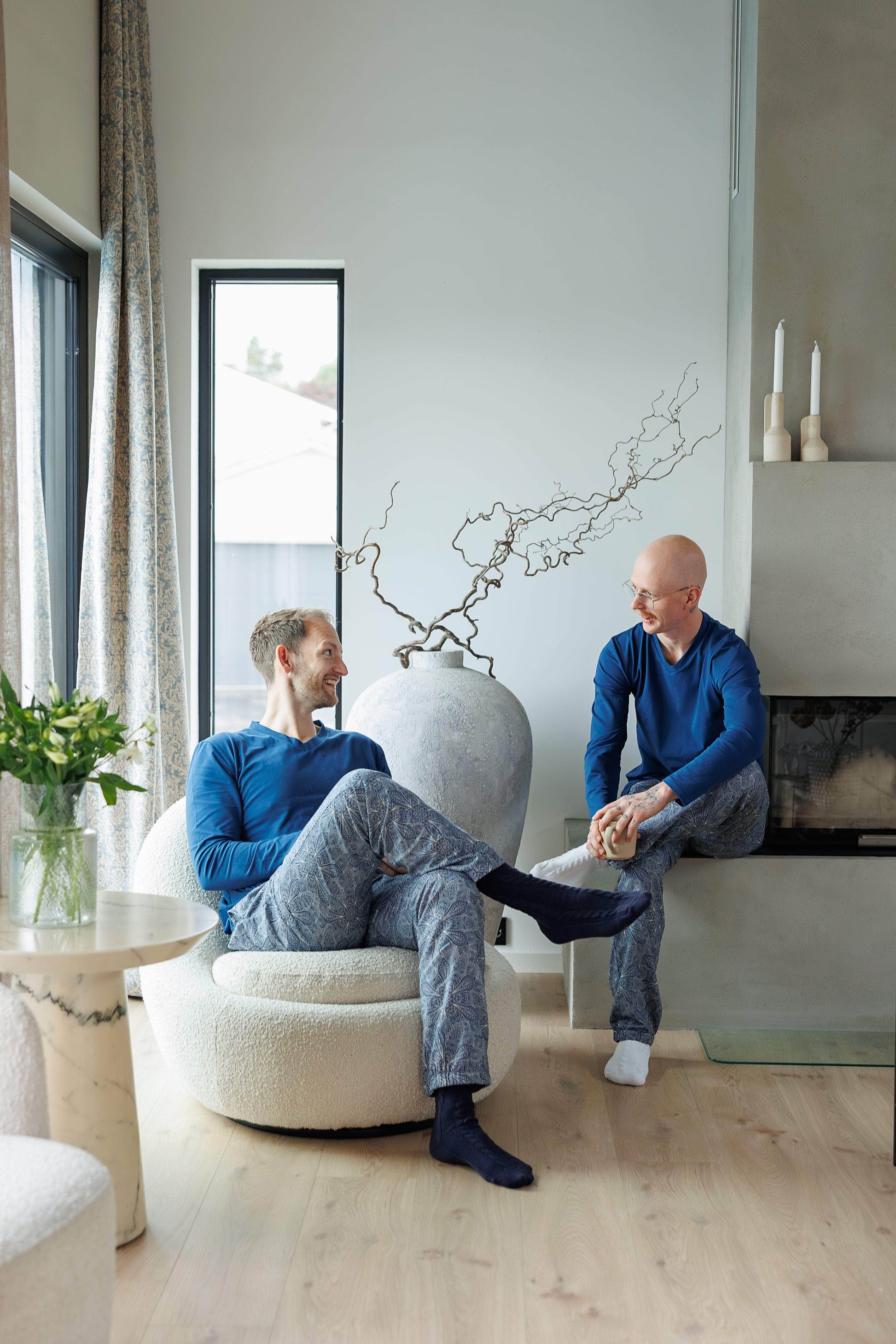 By Lien Comfort Pysj - Herre - Estate Blue