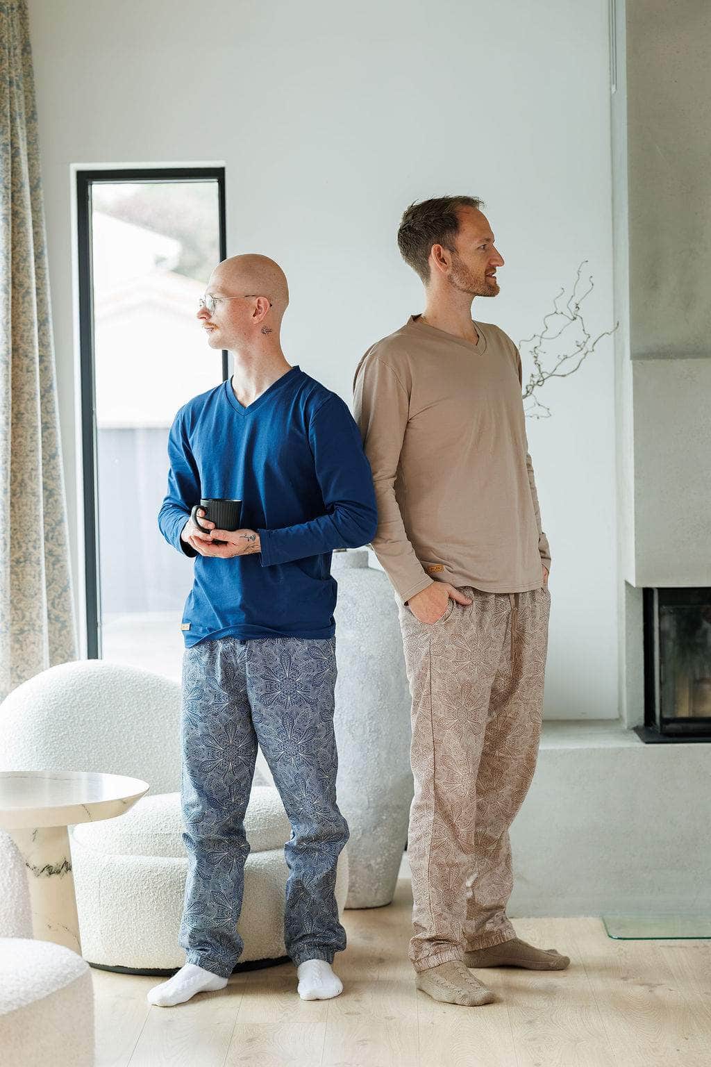 By Lien Comfort Pysj - Herre - Estate Blue