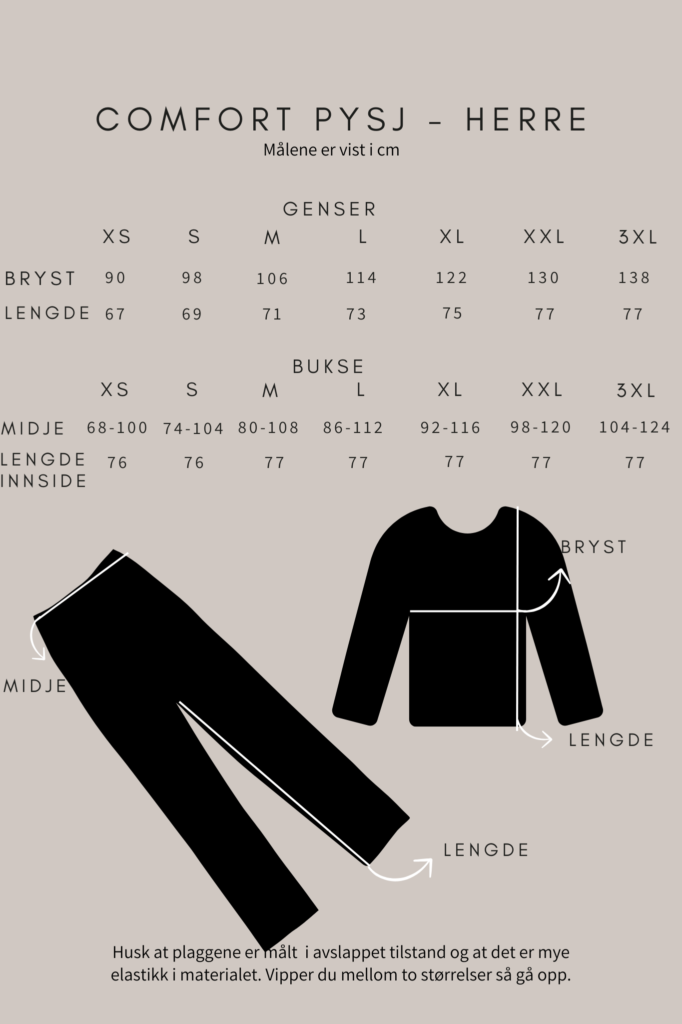 By Lien Comfort Pysj - Herre - Estate Blue