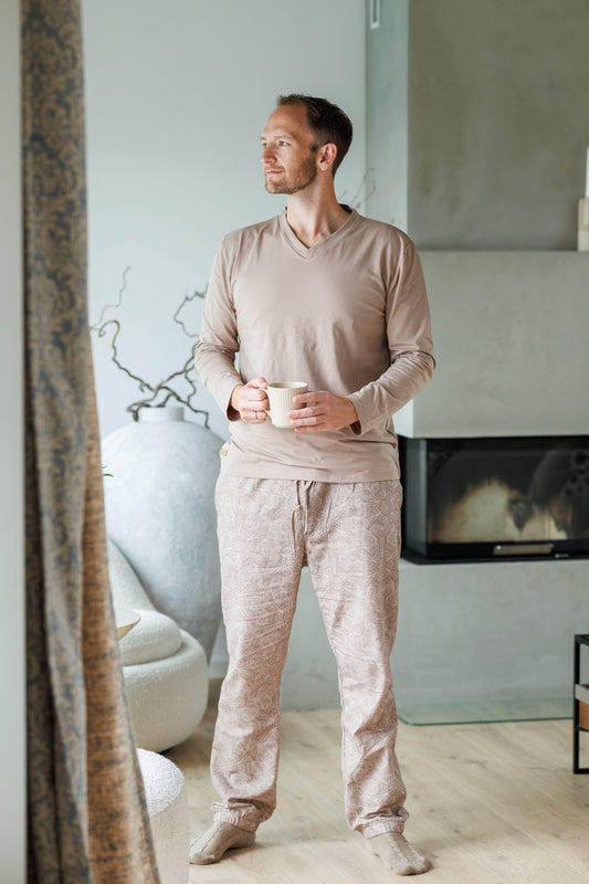 By Lien Comfort Pysj - Herre - Mocha Merinque