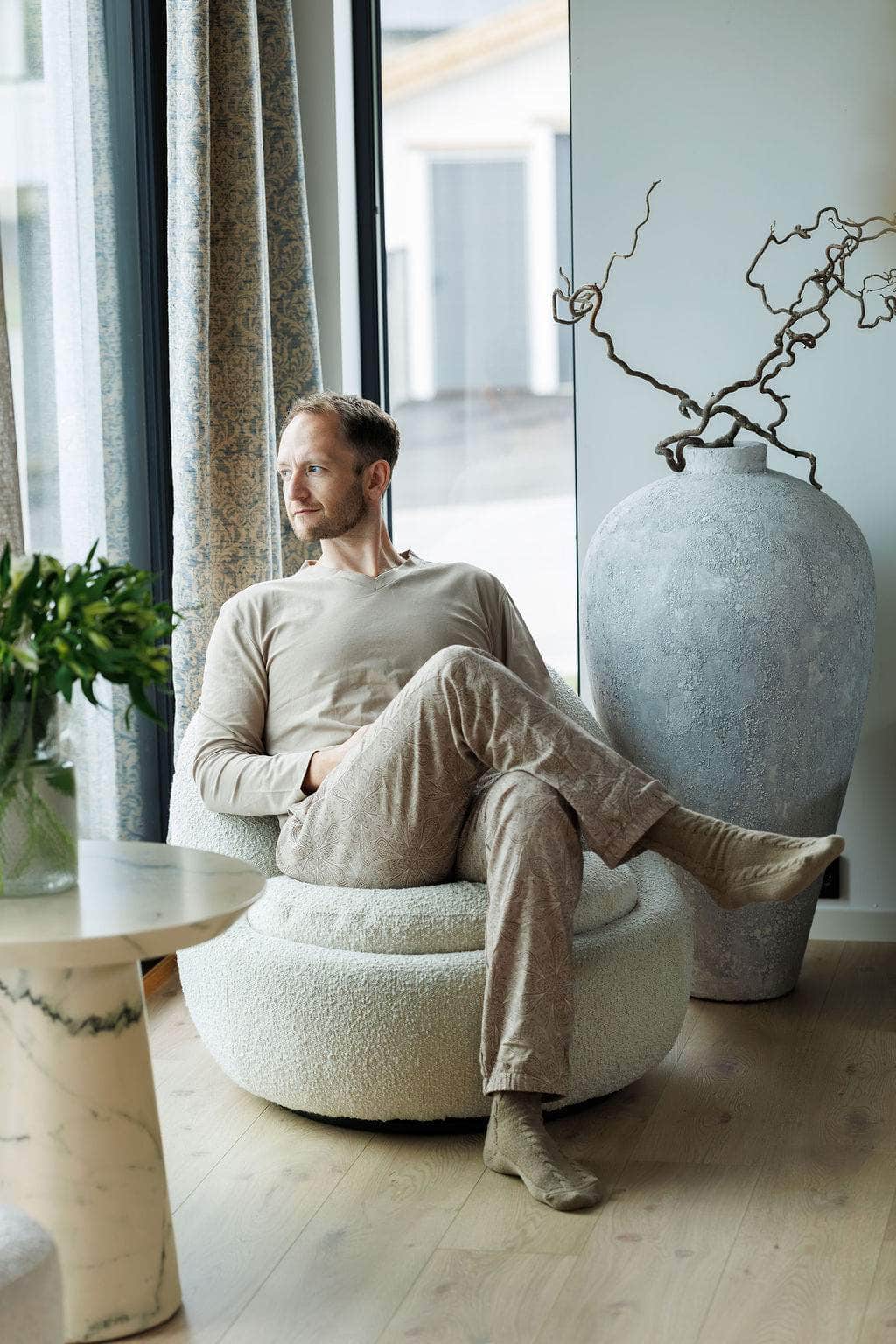 By Lien Comfort Pysj - Herre - Mocha Merinque