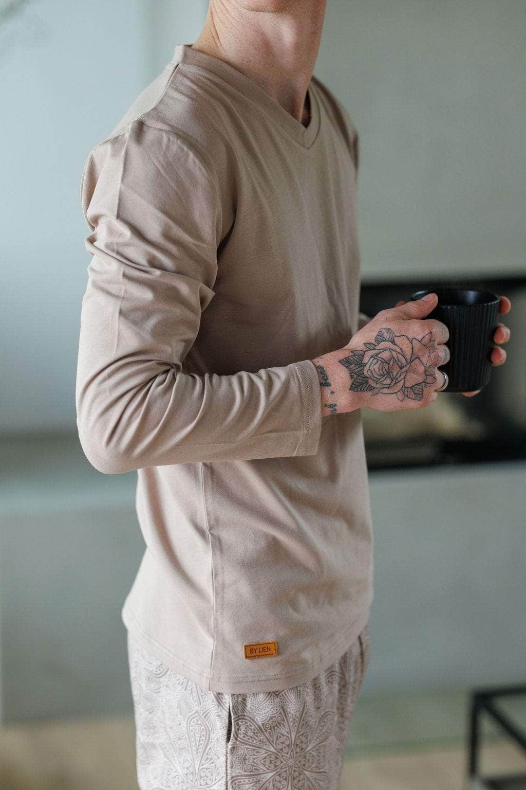 By Lien Comfort Pysj - Herre - Mocha Merinque