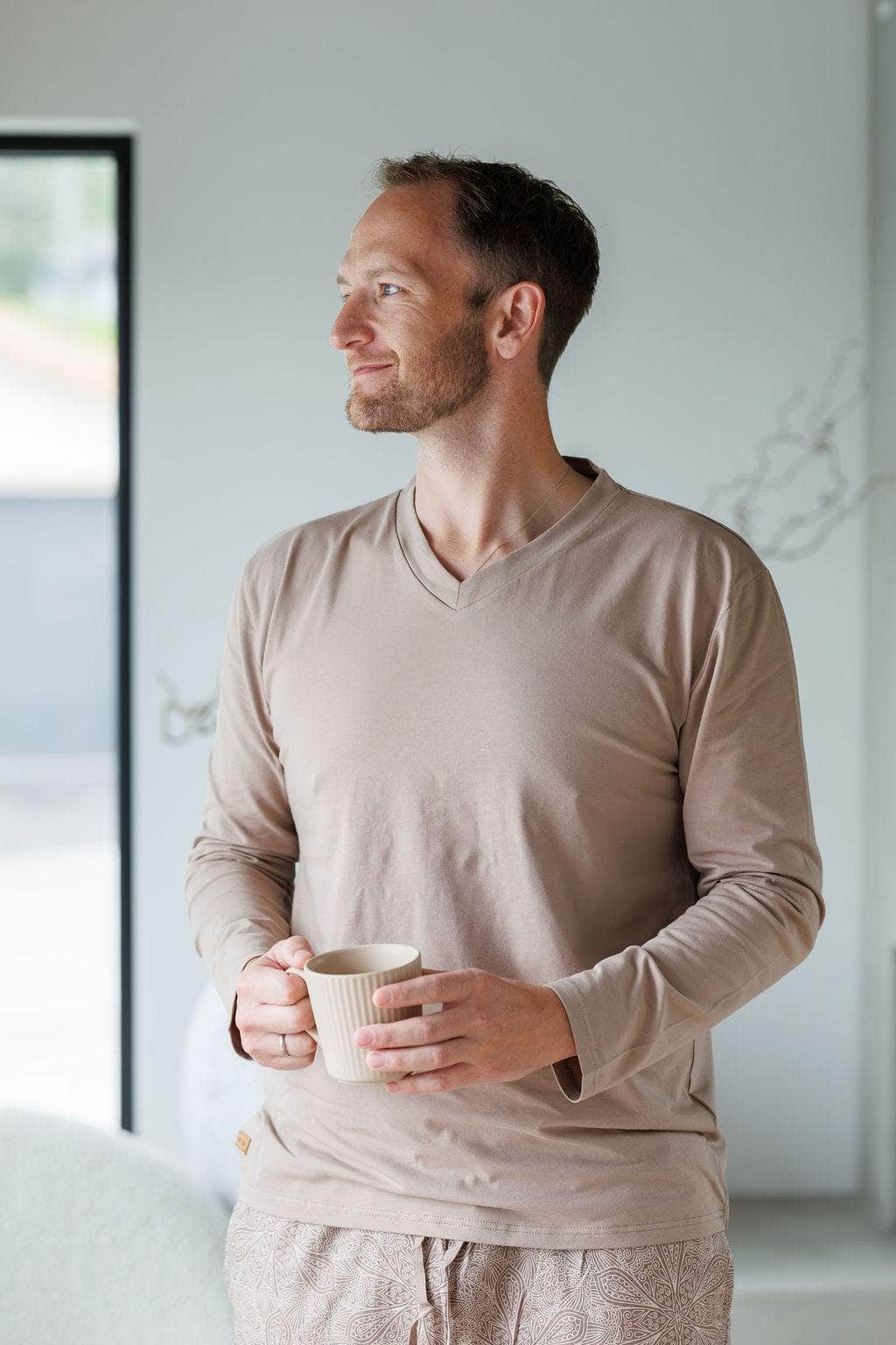 By Lien Comfort Pysj - Herre - Mocha Merinque