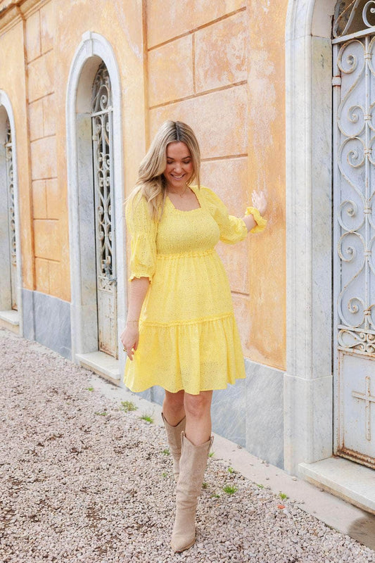 By Lien Dreamy Kjole - Lemon Drop