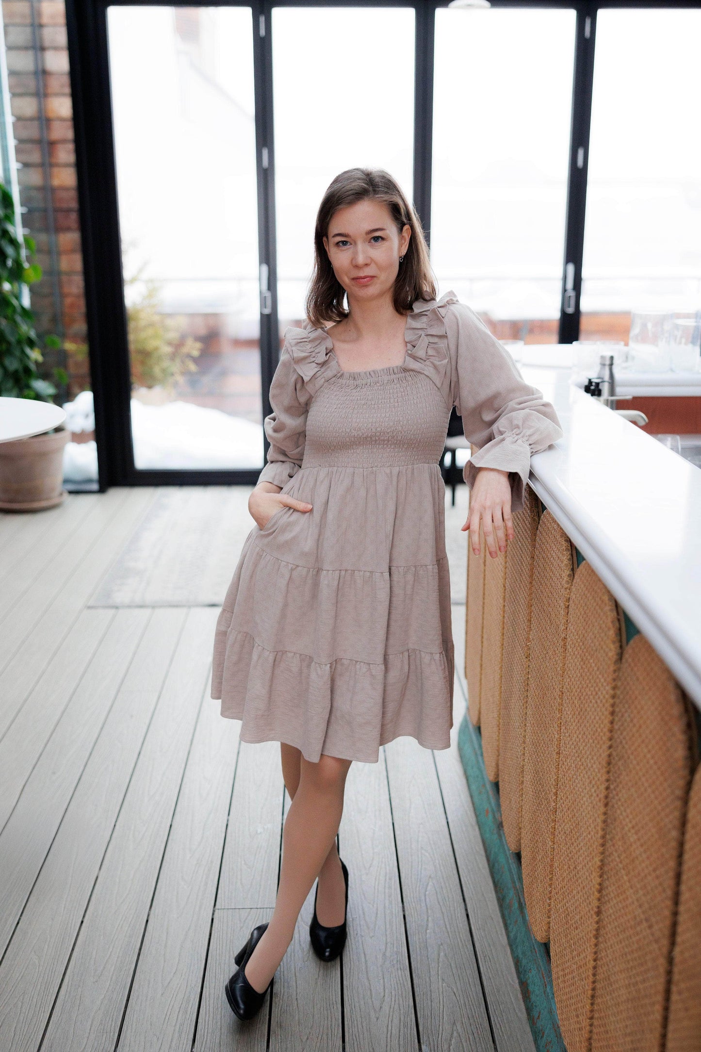 By Lien Lovely Kjole - Mocha Meringue