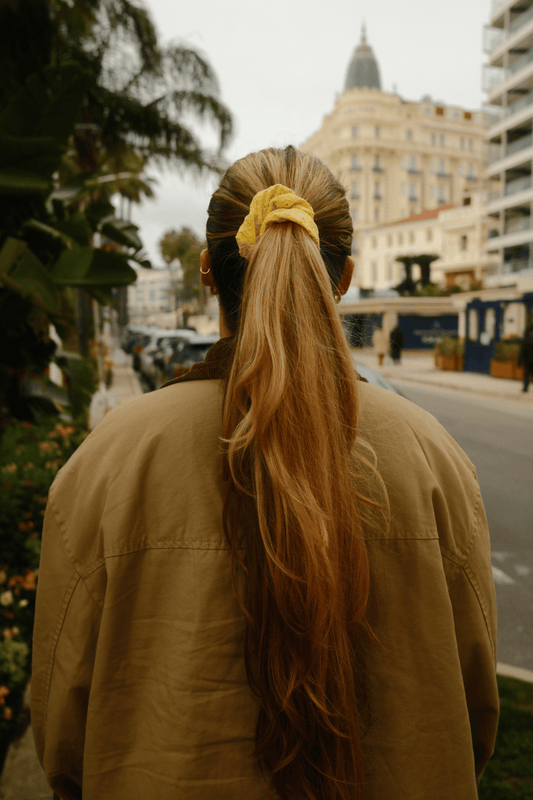 By Lien OZ Dreamy Scrunchie - Coral Blush/Lemon Drop - 2pk