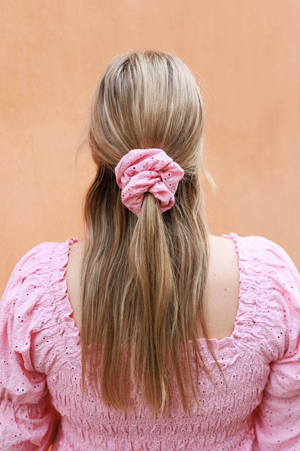 By Lien OZ Dreamy Scrunchie - Coral Blush/Lemon Drop - 2pk