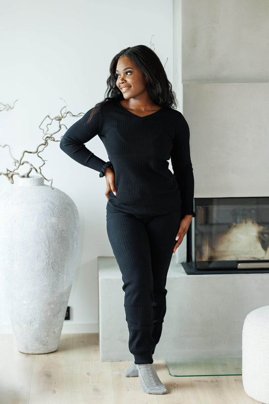 By Lien Signature Loungewear Bukse - Black Onyx