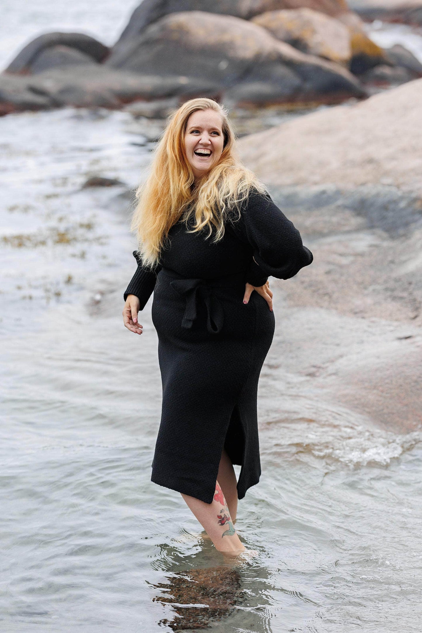 ByLien-Shop Chunky Dress - Black Onyx