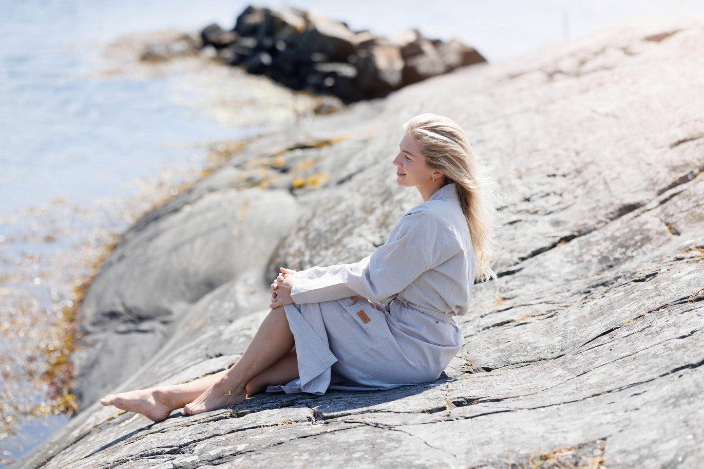 ByLien-Shop Delicate Morgenkåpe - Grønn