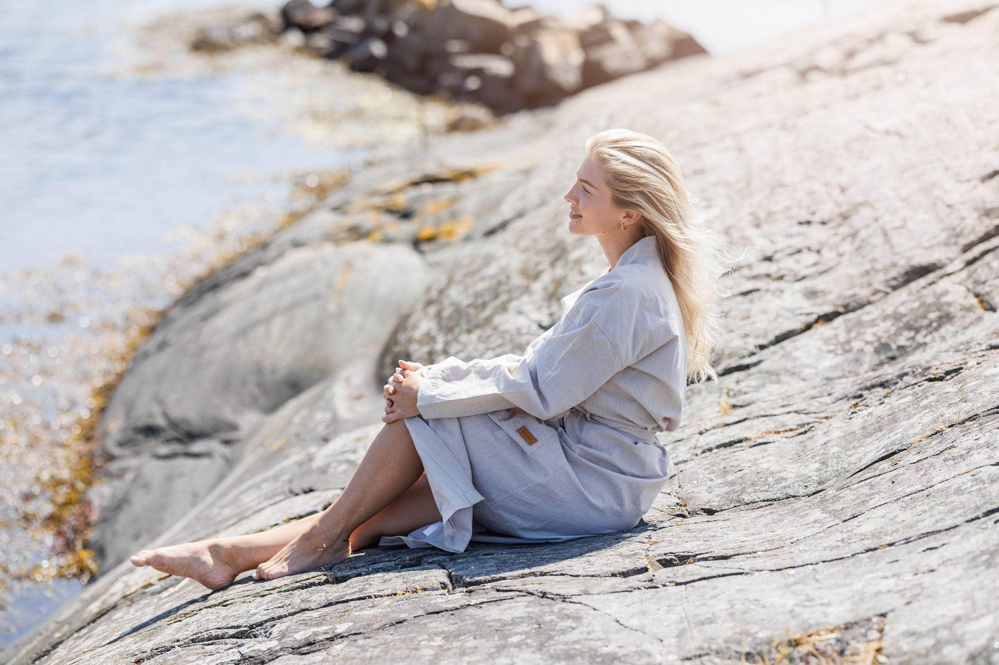 ByLien-Shop Delicate Morgenkåpe - Grønn