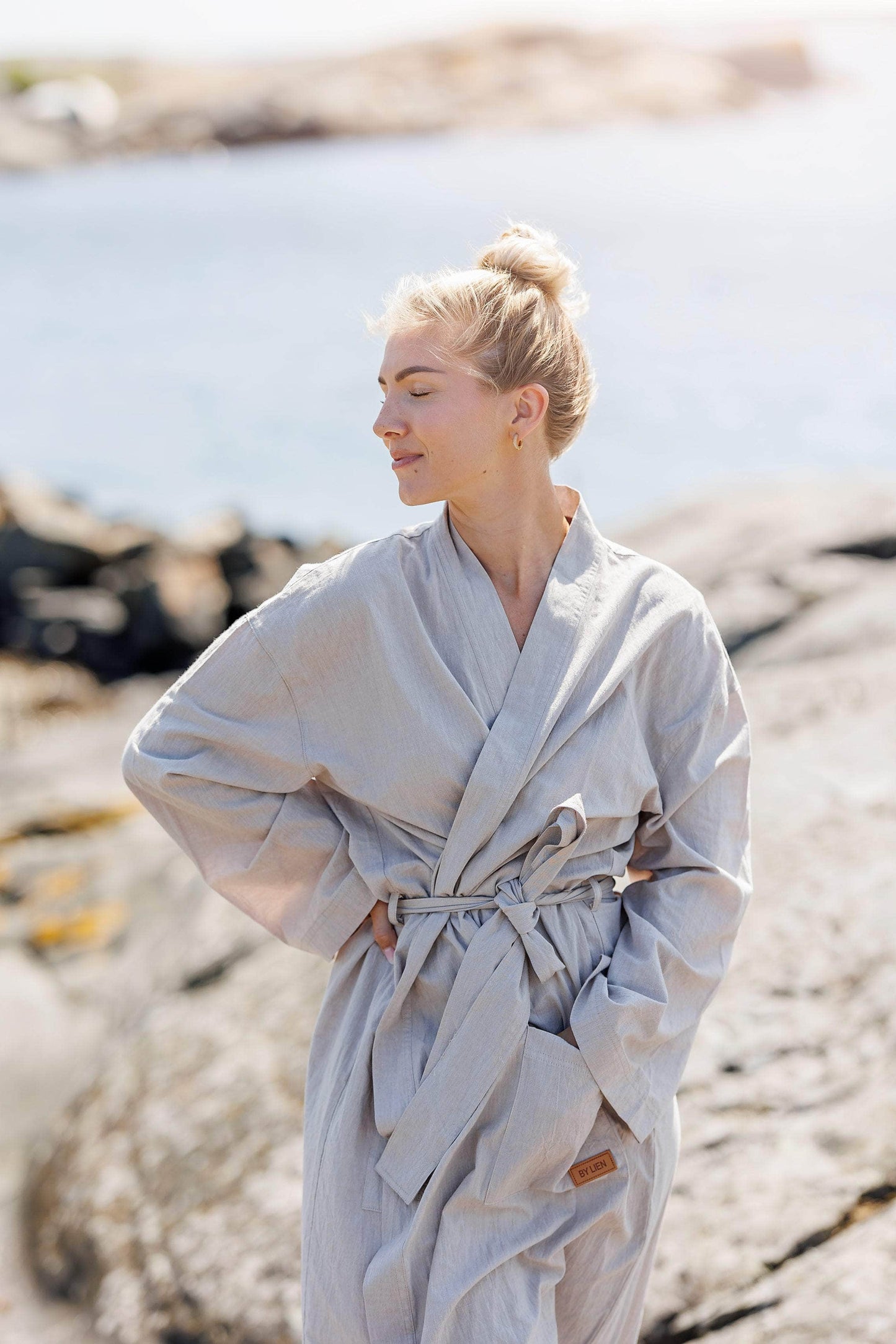 ByLien-Shop Delicate Morgenkåpe - Grønn
