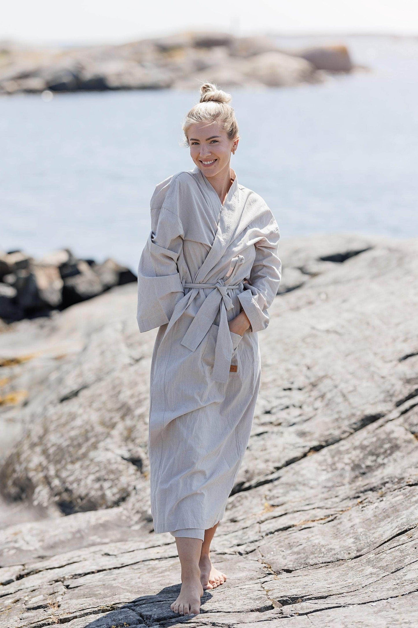 ByLien-Shop Delicate Morgenkåpe - Grønn