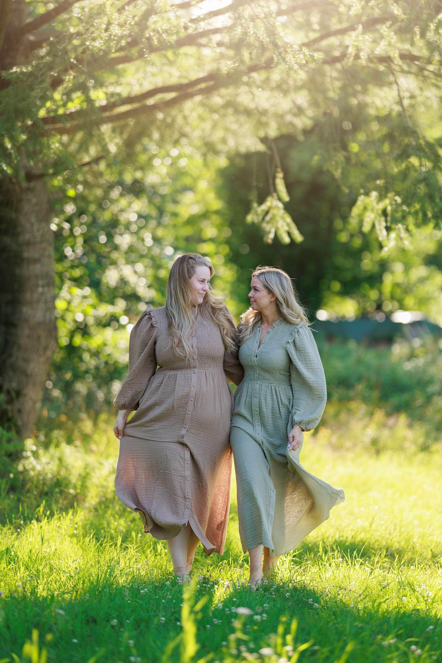 ByLien-Shop Meditate Musselin Smock Kjole - Shadow