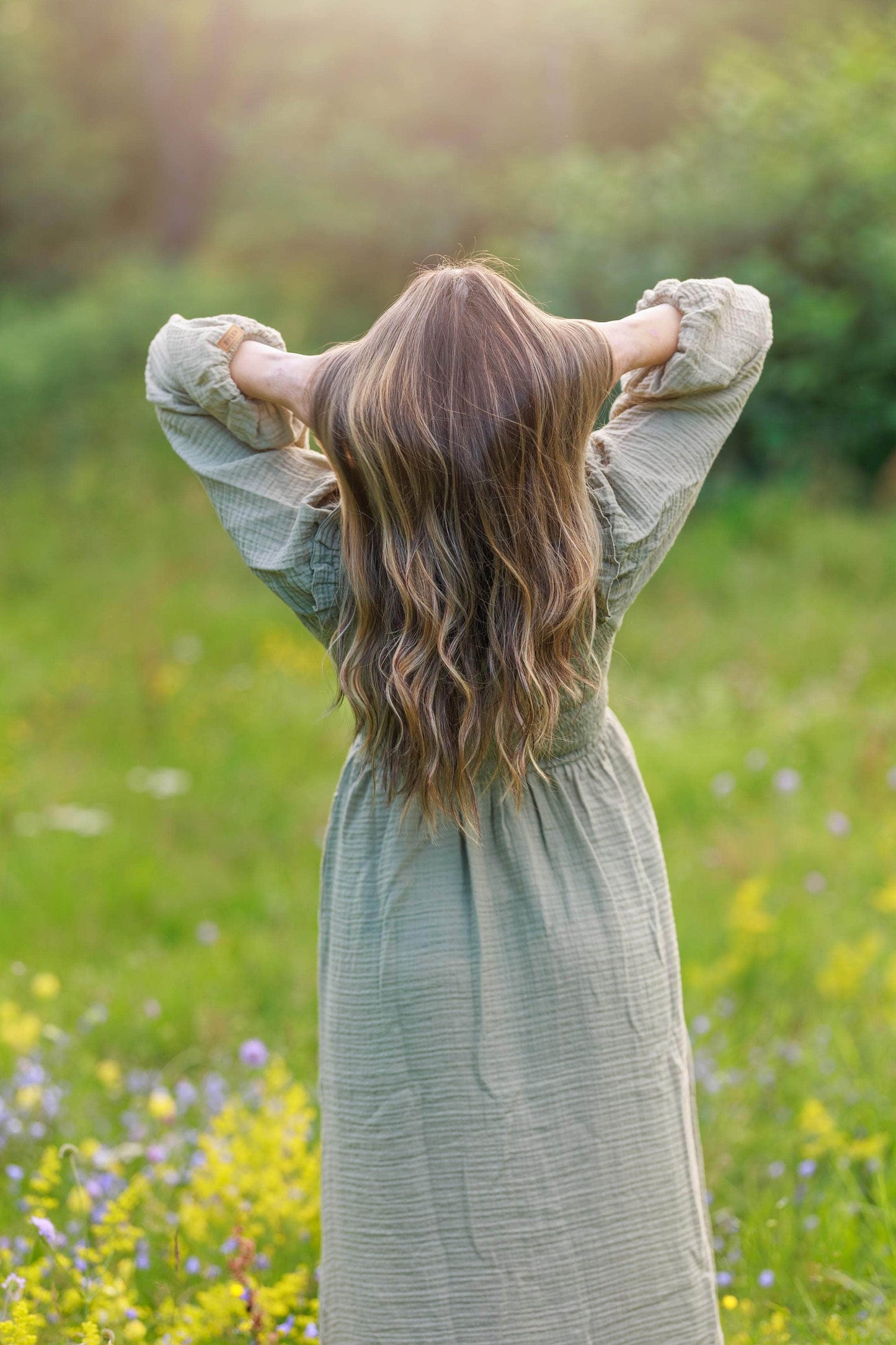 ByLien-Shop Meditate Musselin Smock Kjole - Shadow