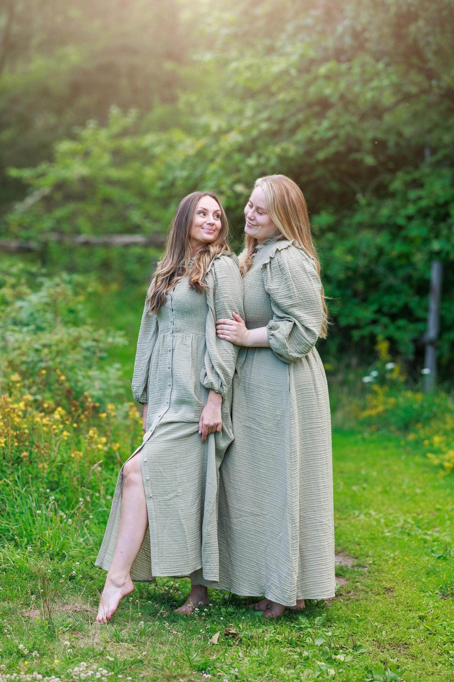ByLien-Shop Meditate Musselin Smock Kjole - Shadow