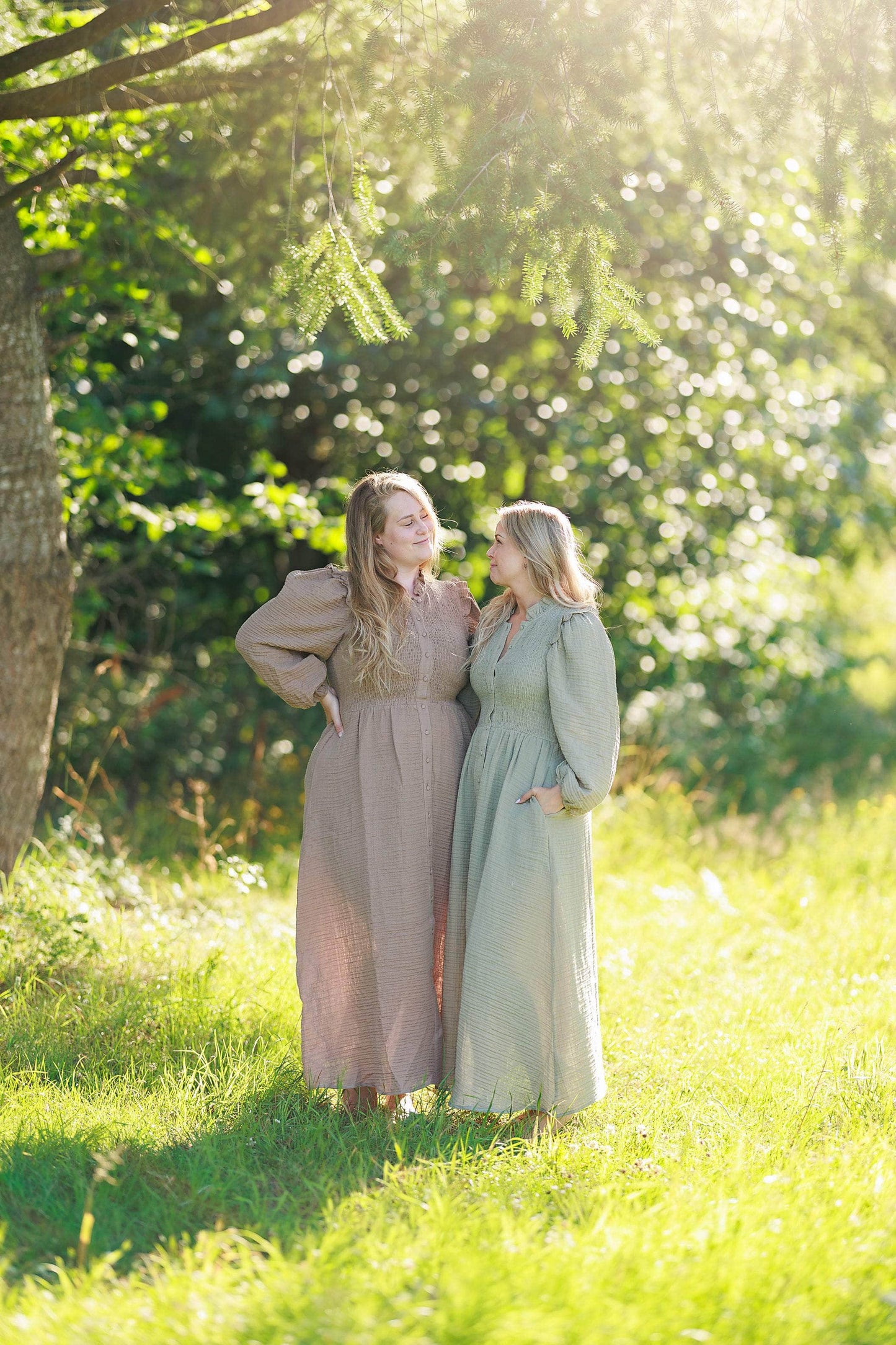 ByLien-Shop Meditate Musselin Smock Kjole - Shadow
