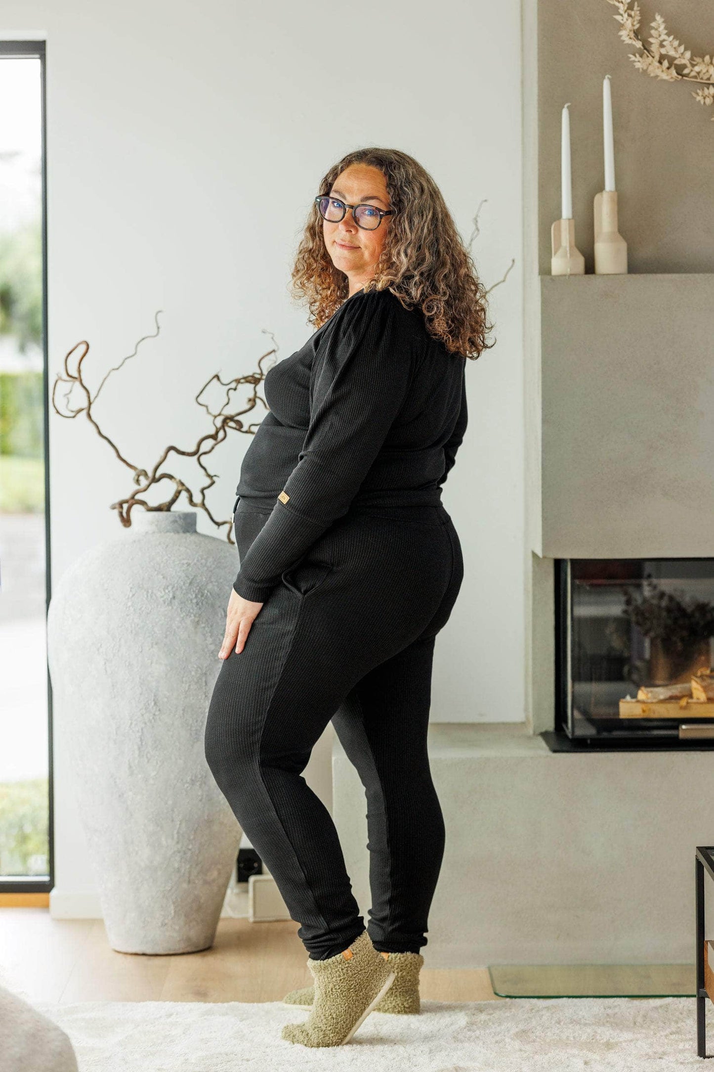 ByLien-Shop Peaceful Loungewear Bukse - Black Onyx