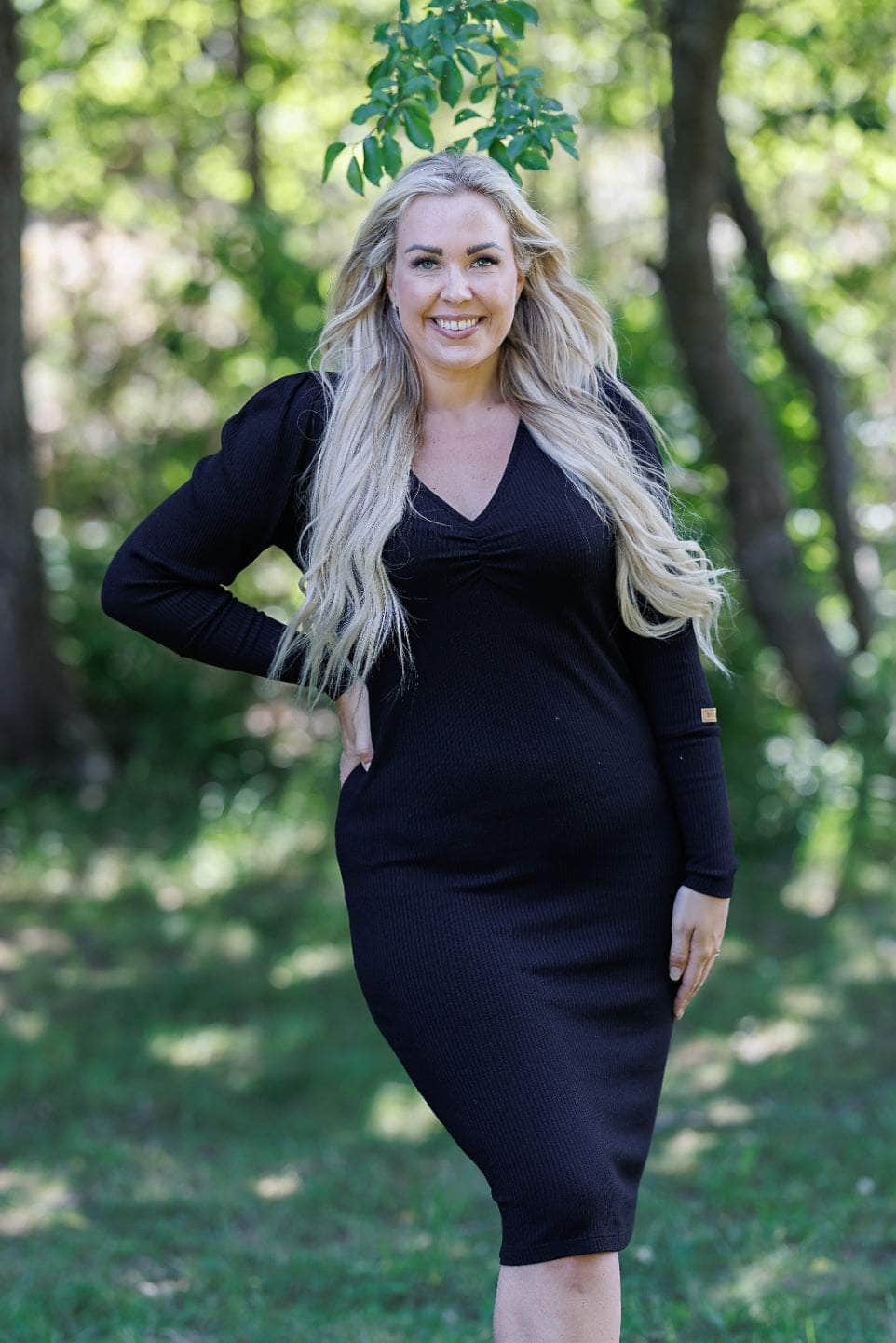 ByLien-Shop Peaceful Loungewear Kjole - Black Onyx