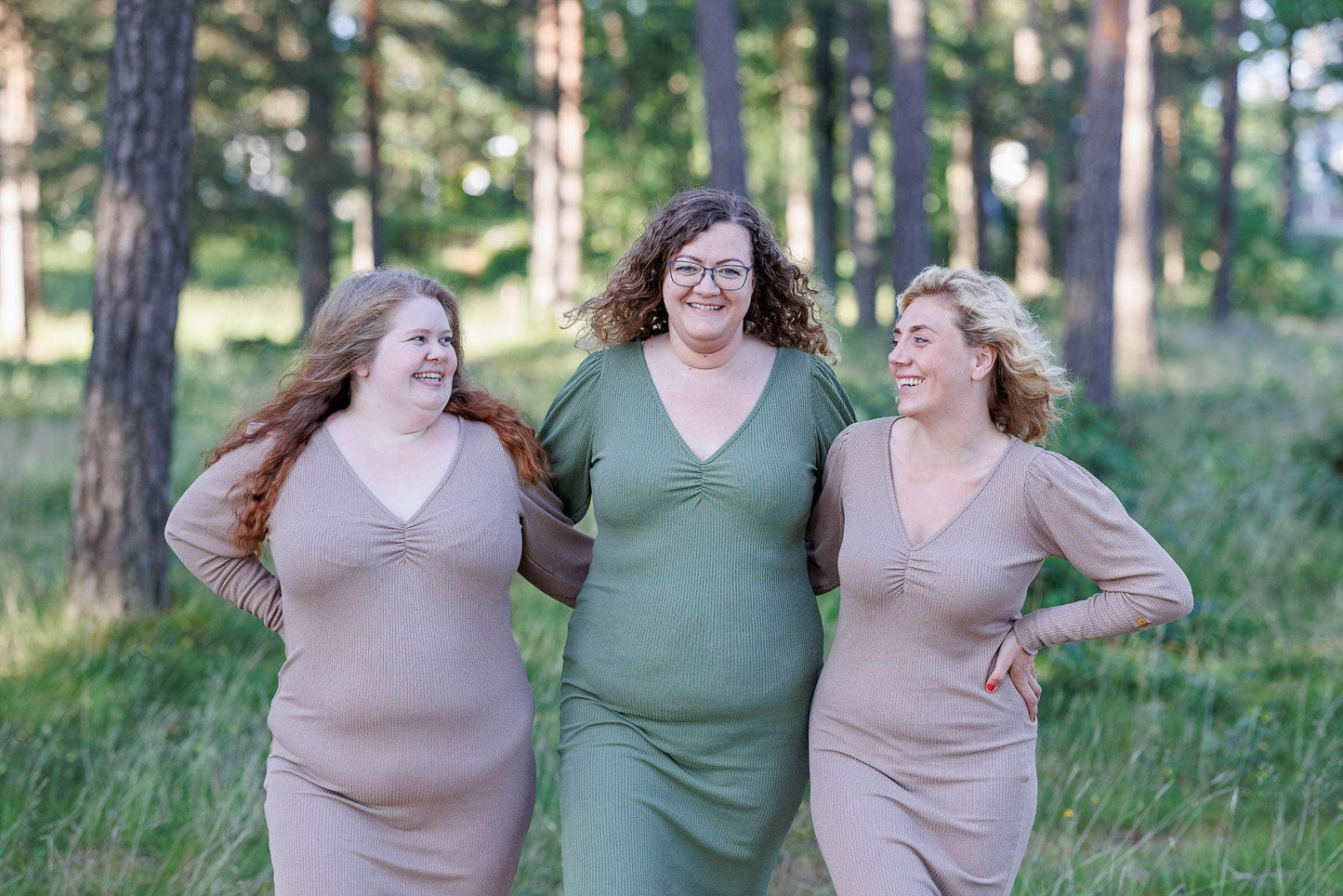 ByLien-Shop Peaceful Loungewear Kjole - Oil Green