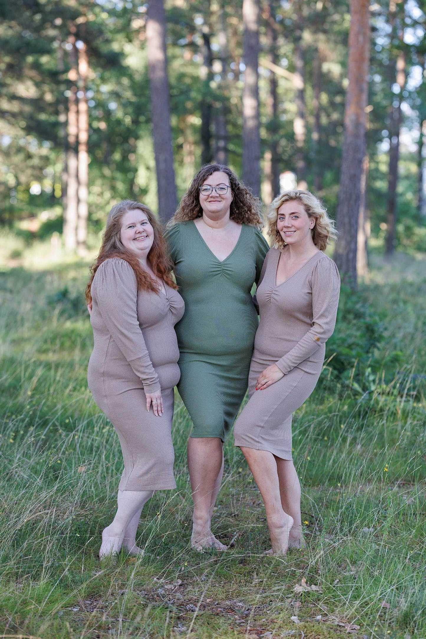 ByLien-Shop Peaceful Loungewear Kjole - Oil Green