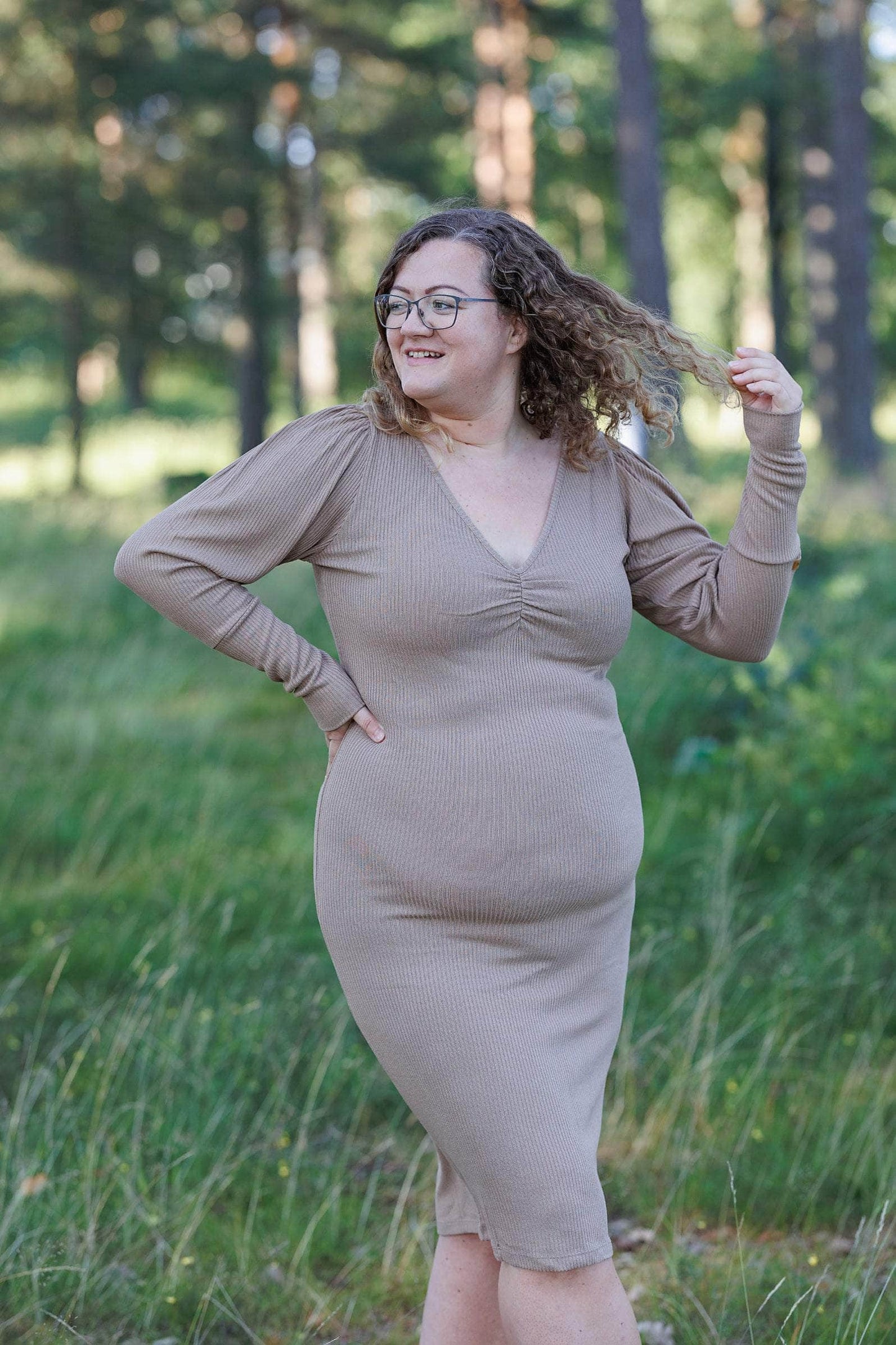 ByLien-Shop Peaceful Loungewear Kjole - Portabella
