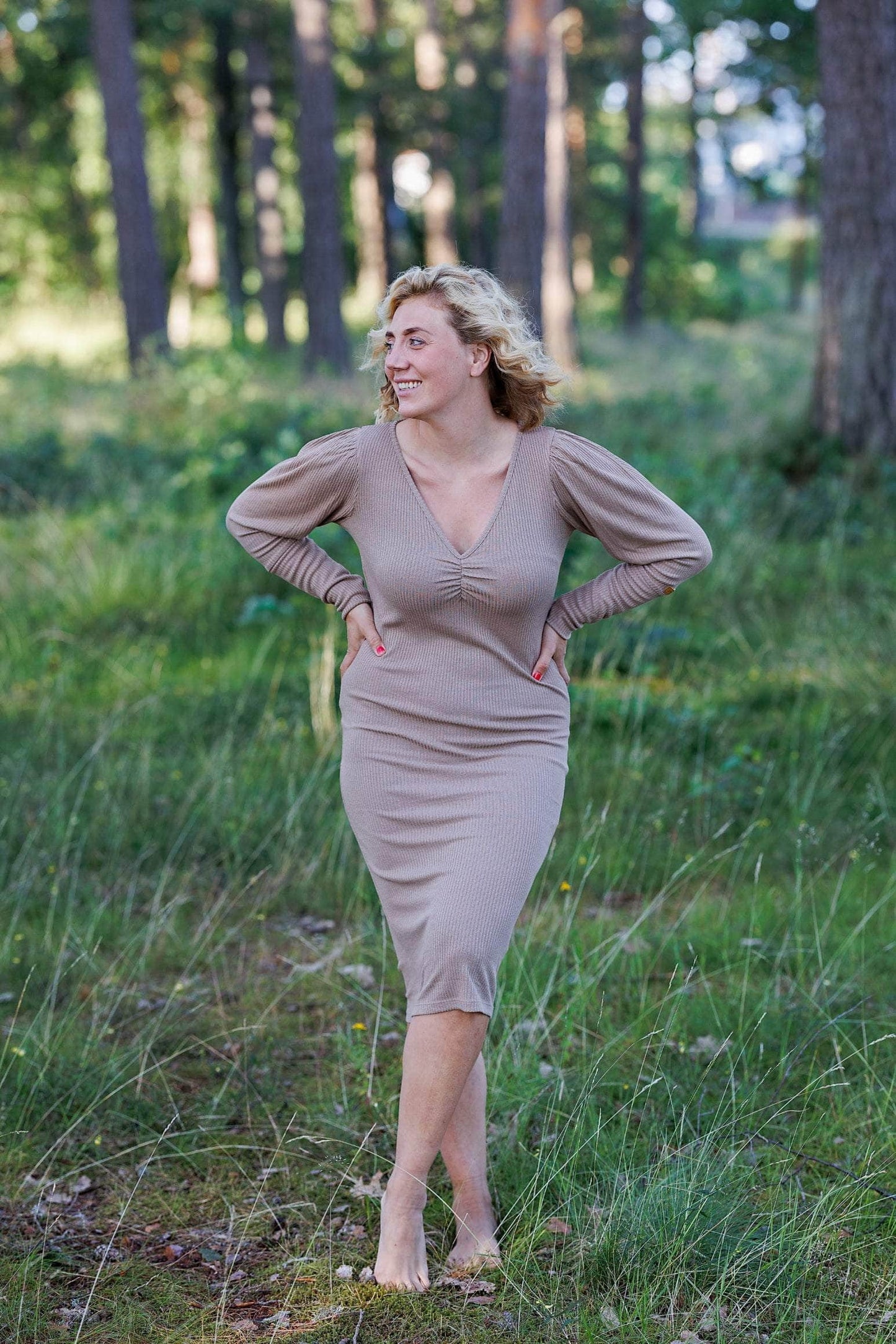 ByLien-Shop Peaceful Loungewear Kjole - Portabella