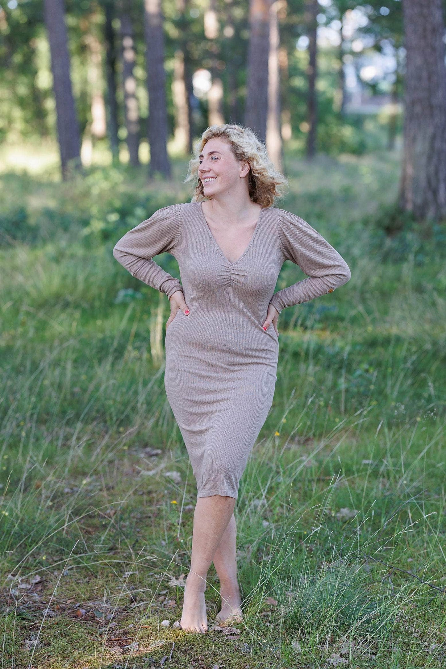 ByLien-Shop Peaceful Loungewear Kjole - Portabella
