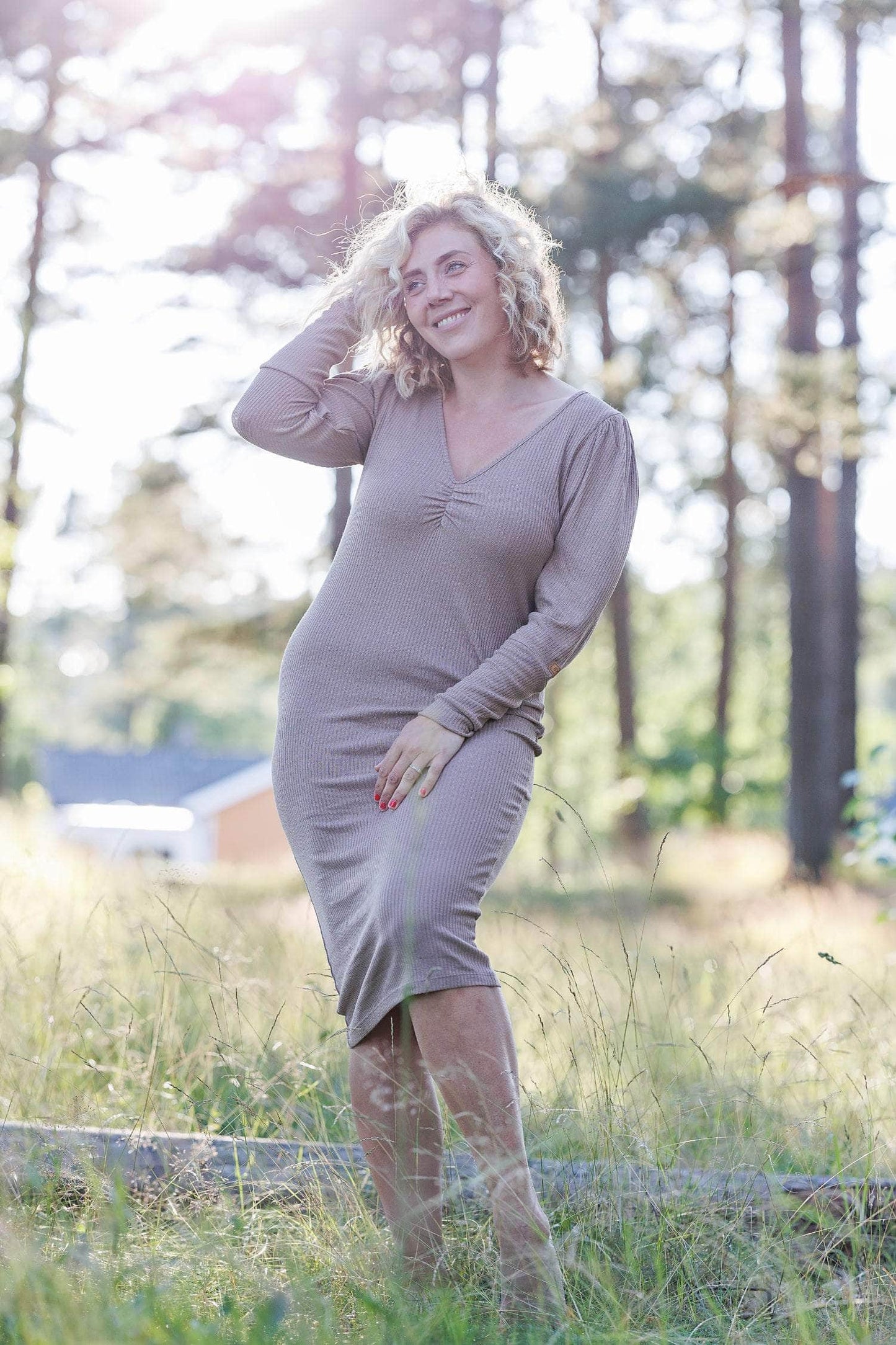 ByLien-Shop Peaceful Loungewear Kjole - Portabella