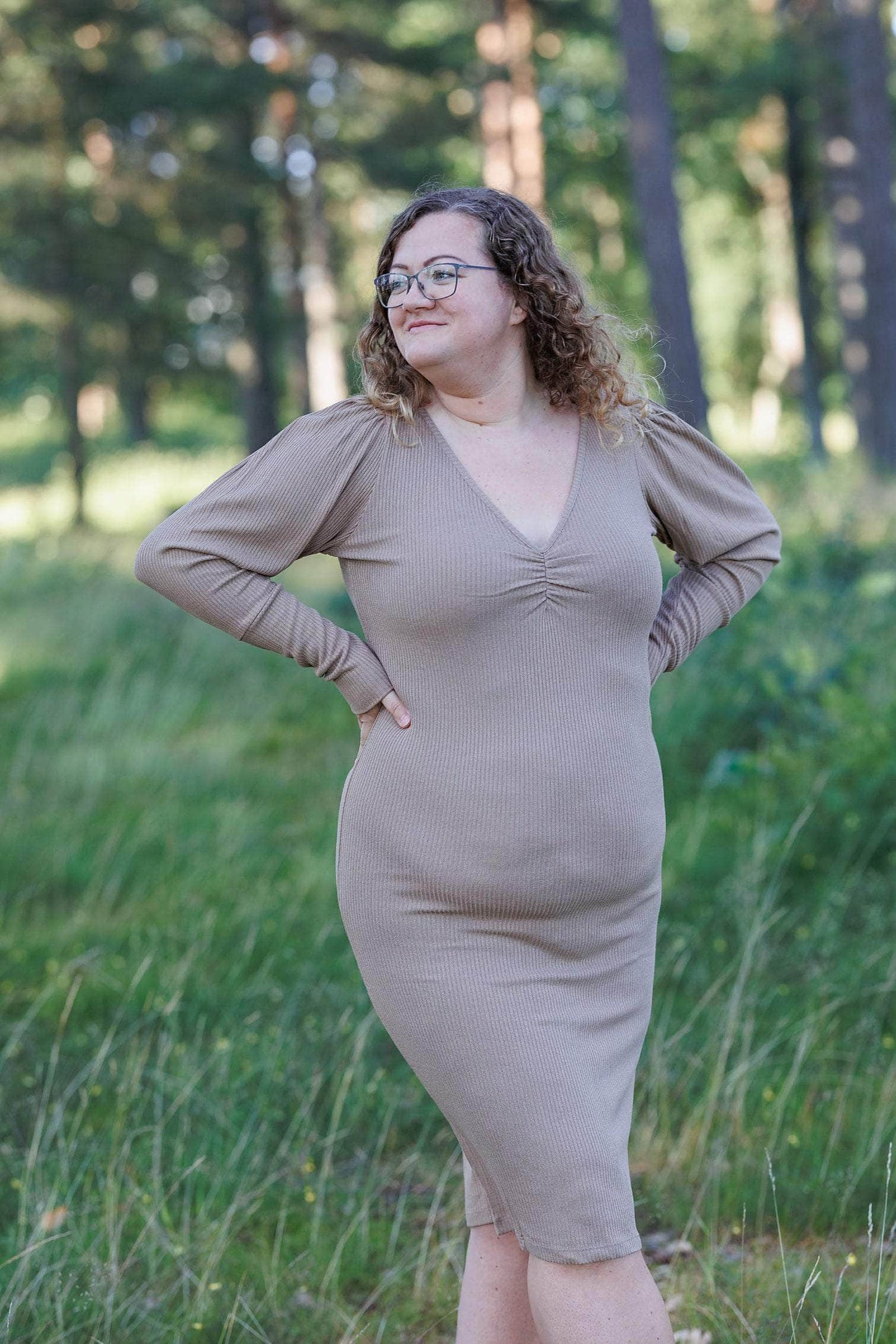 ByLien-Shop Peaceful Loungewear Kjole - Portabella