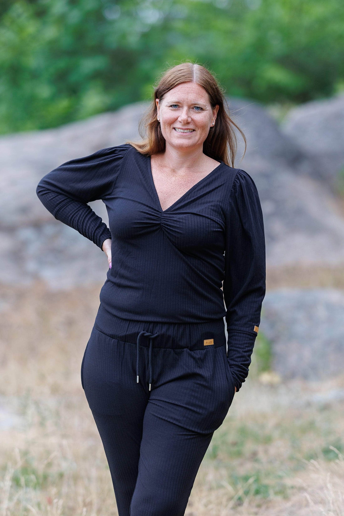 ByLien-Shop Relax Loungewear Bukse - Black Onyx