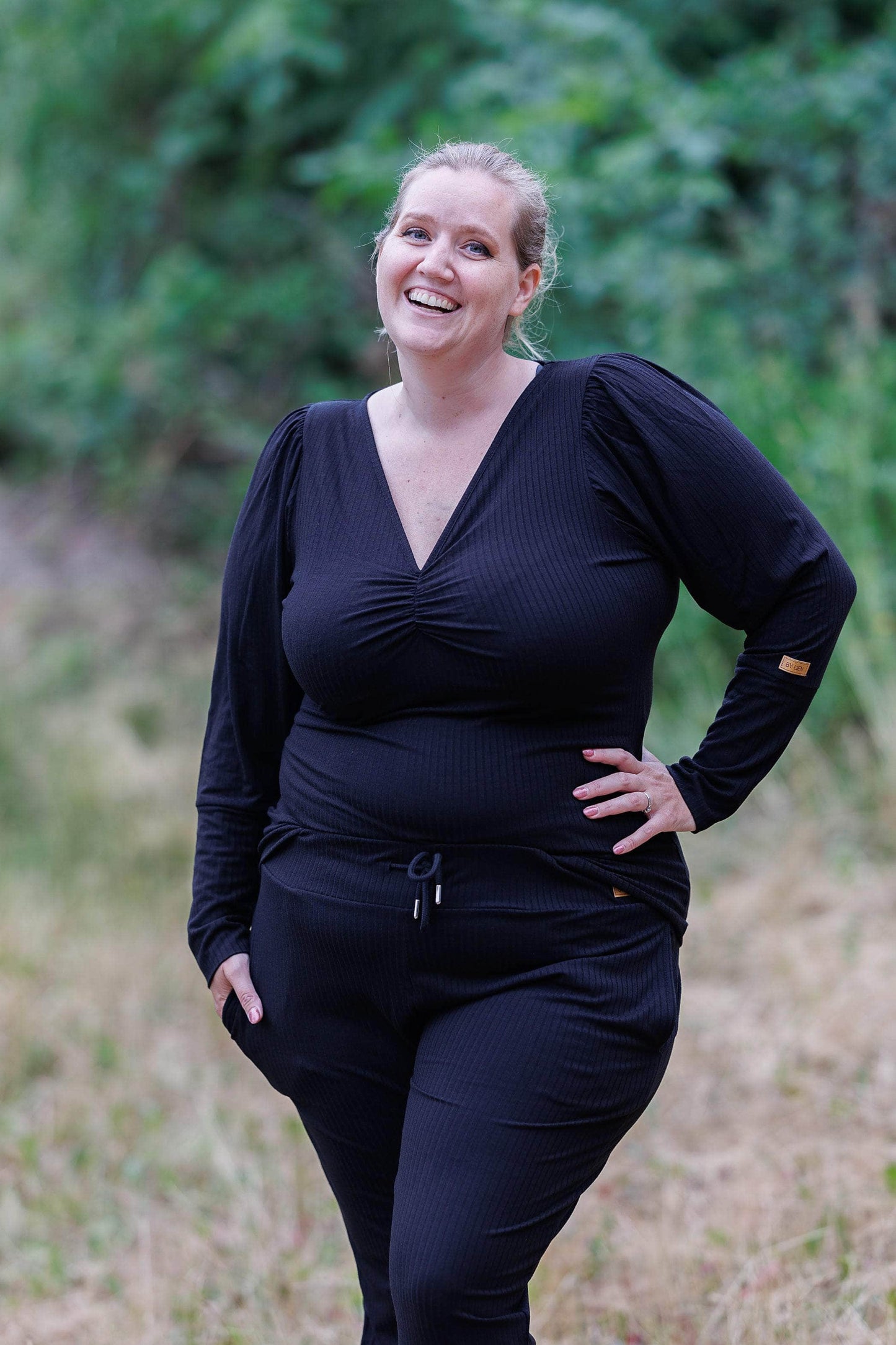ByLien-Shop Relax Loungewear Bukse - Black Onyx