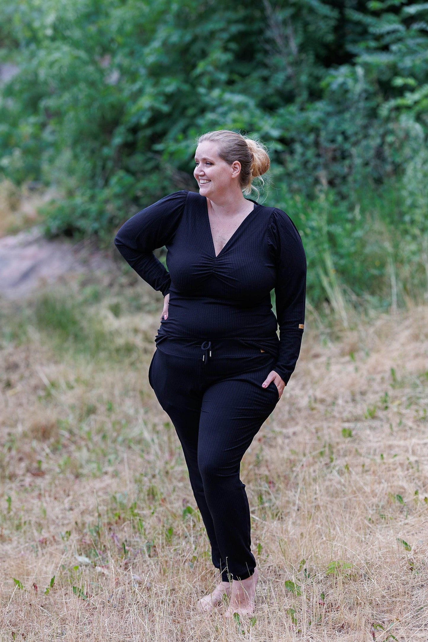 ByLien-Shop Relax Loungewear Bukse - Black Onyx