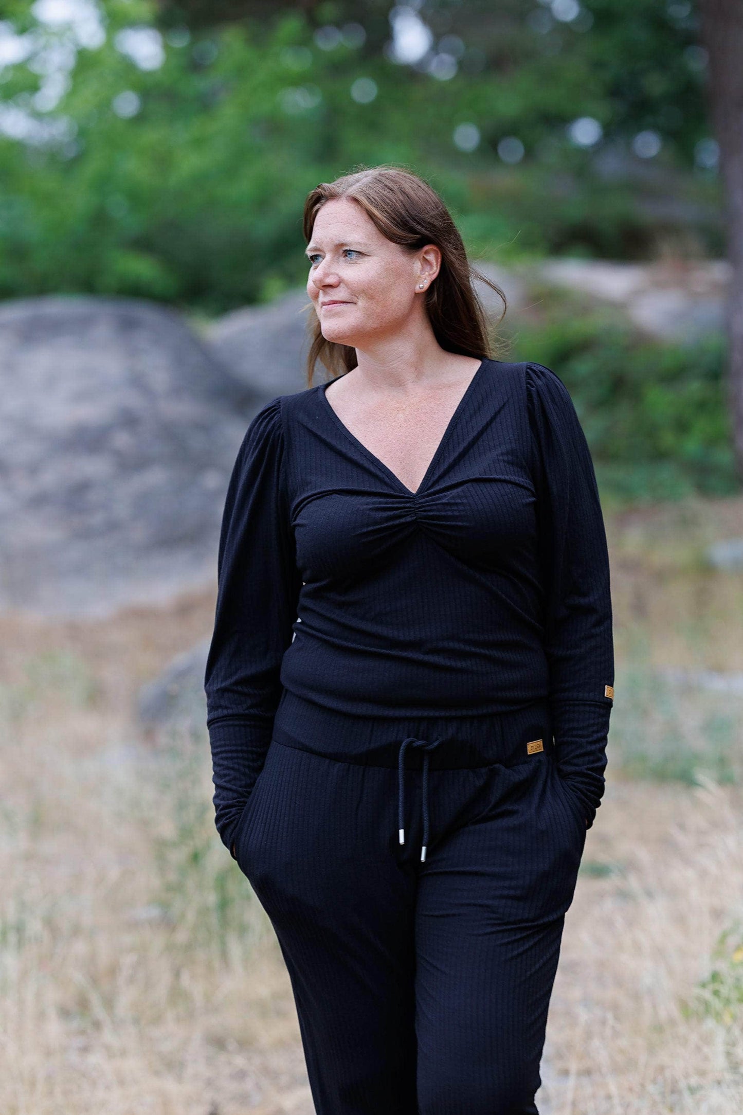 ByLien-Shop Relax Loungewear Bukse - Black Onyx