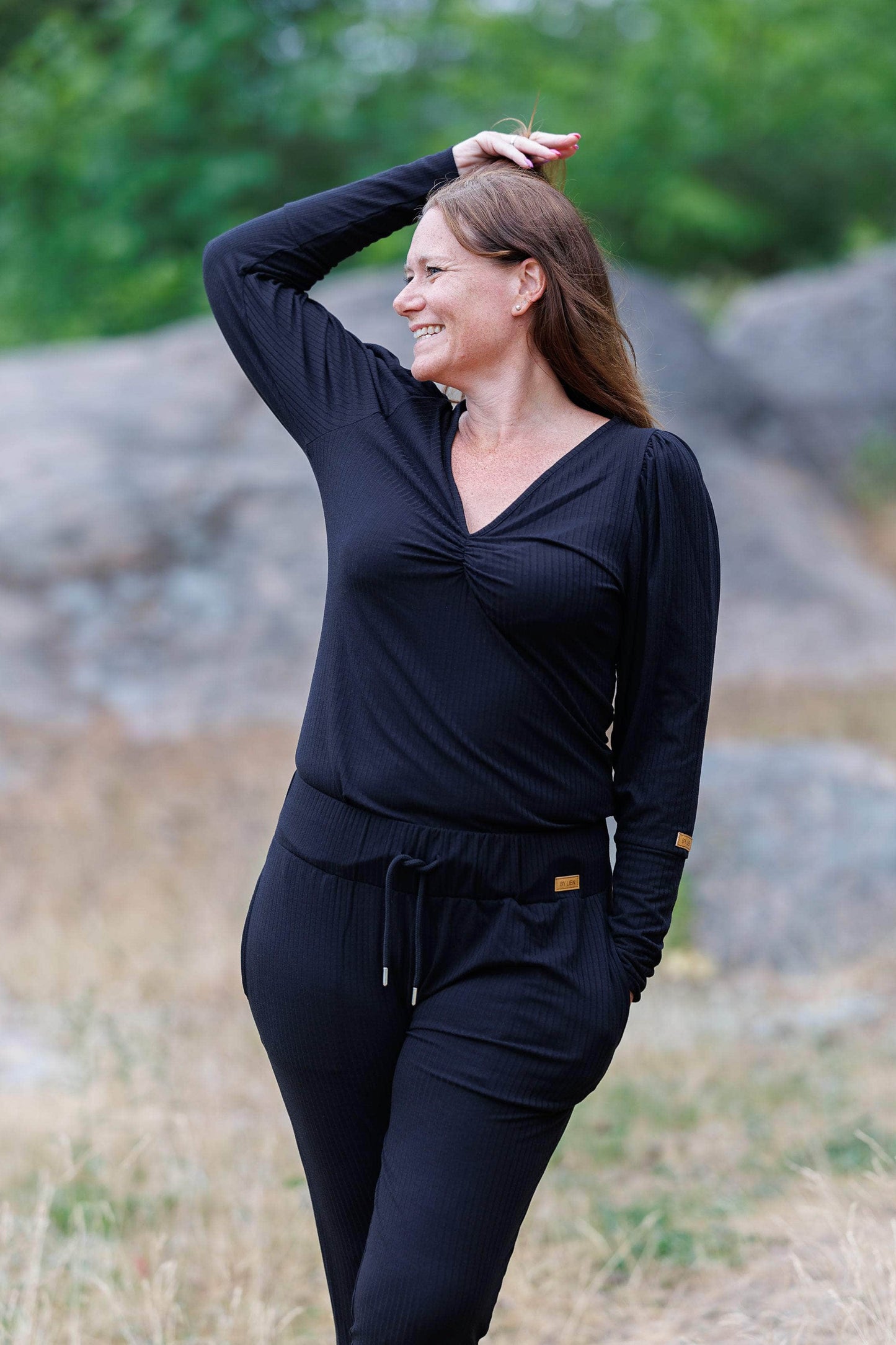 ByLien-Shop Relax Loungewear Bukse - Black Onyx