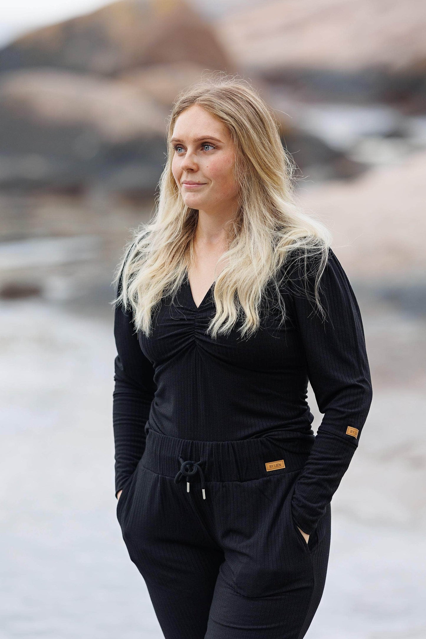 ByLien-Shop Relax Loungewear Bukse - Black Onyx