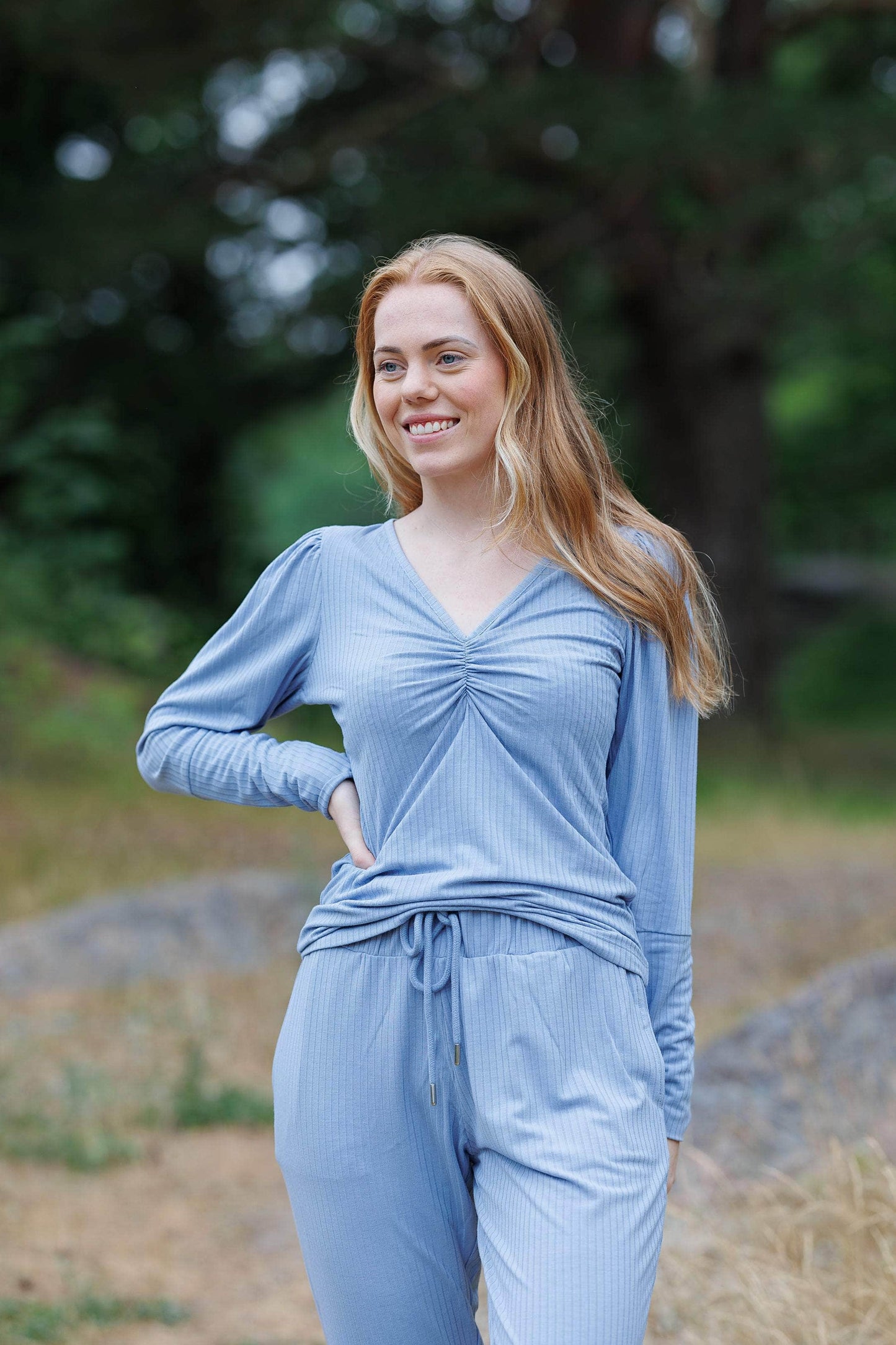 ByLien-Shop Relax Loungewear Bukse - Forever Blue