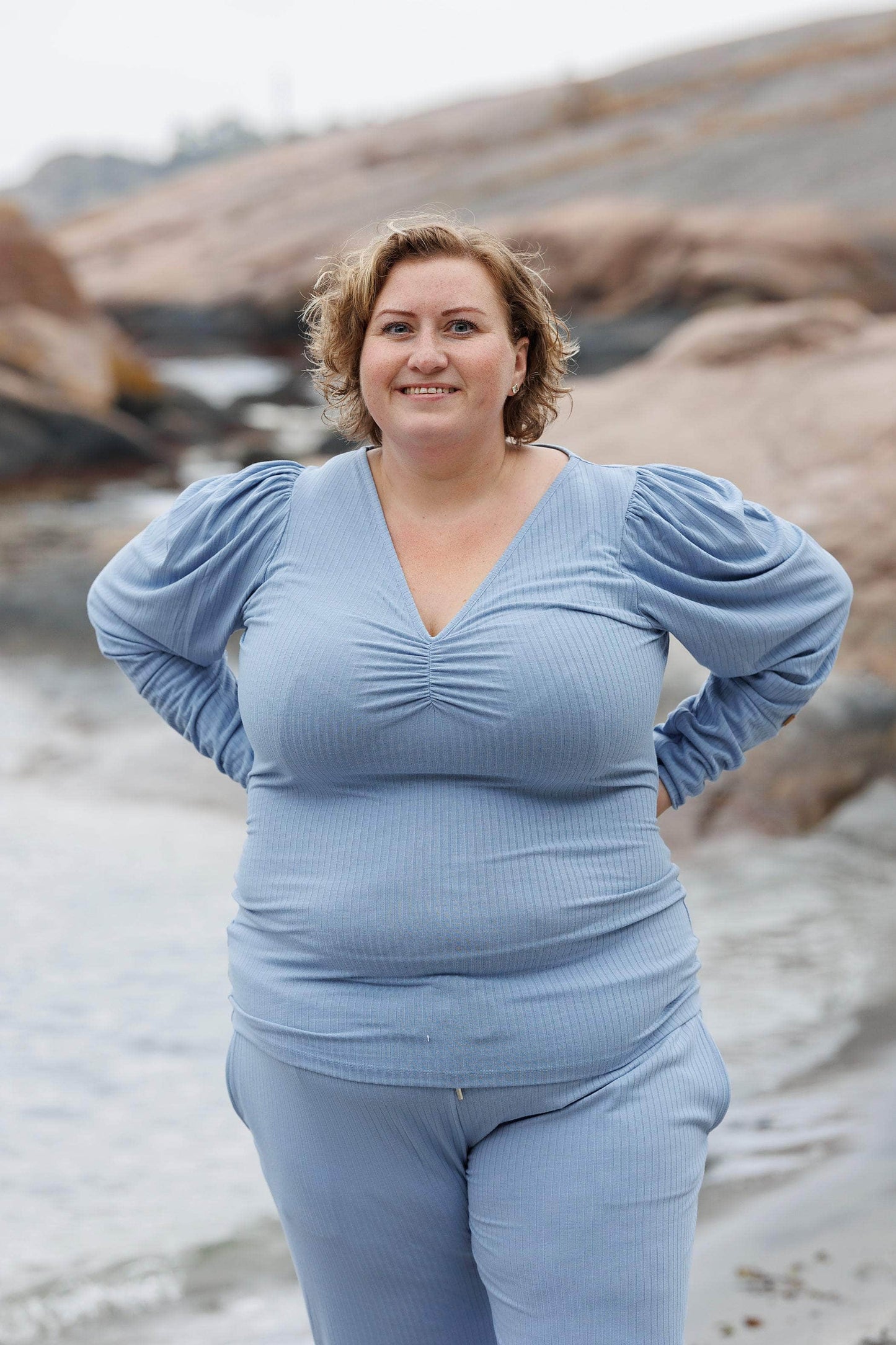 ByLien-Shop Relax Loungewear Bukse - Forever Blue