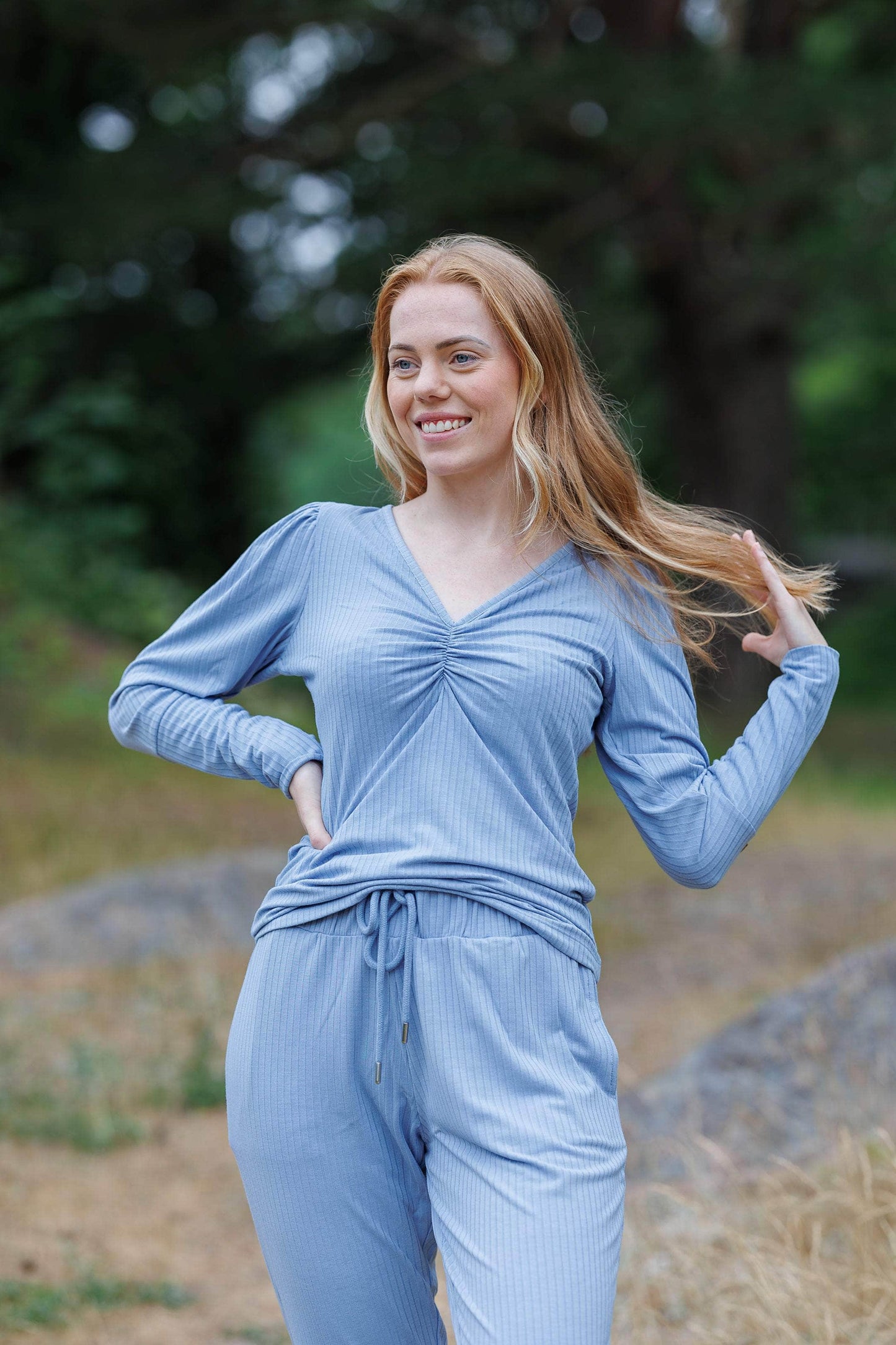 ByLien-Shop Relax Loungewear Bukse - Forever Blue