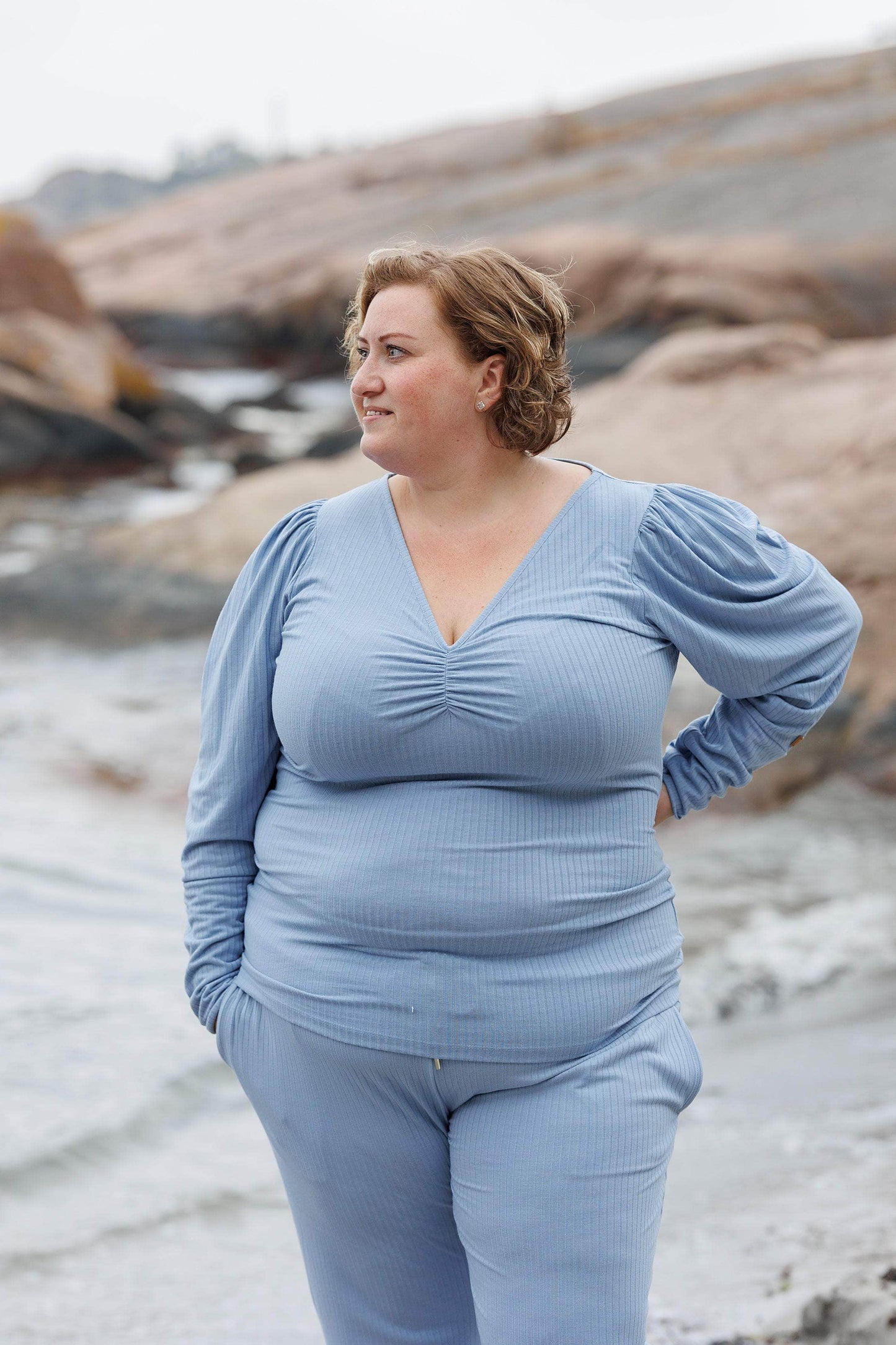 ByLien-Shop Relax Loungewear Bukse - Forever Blue