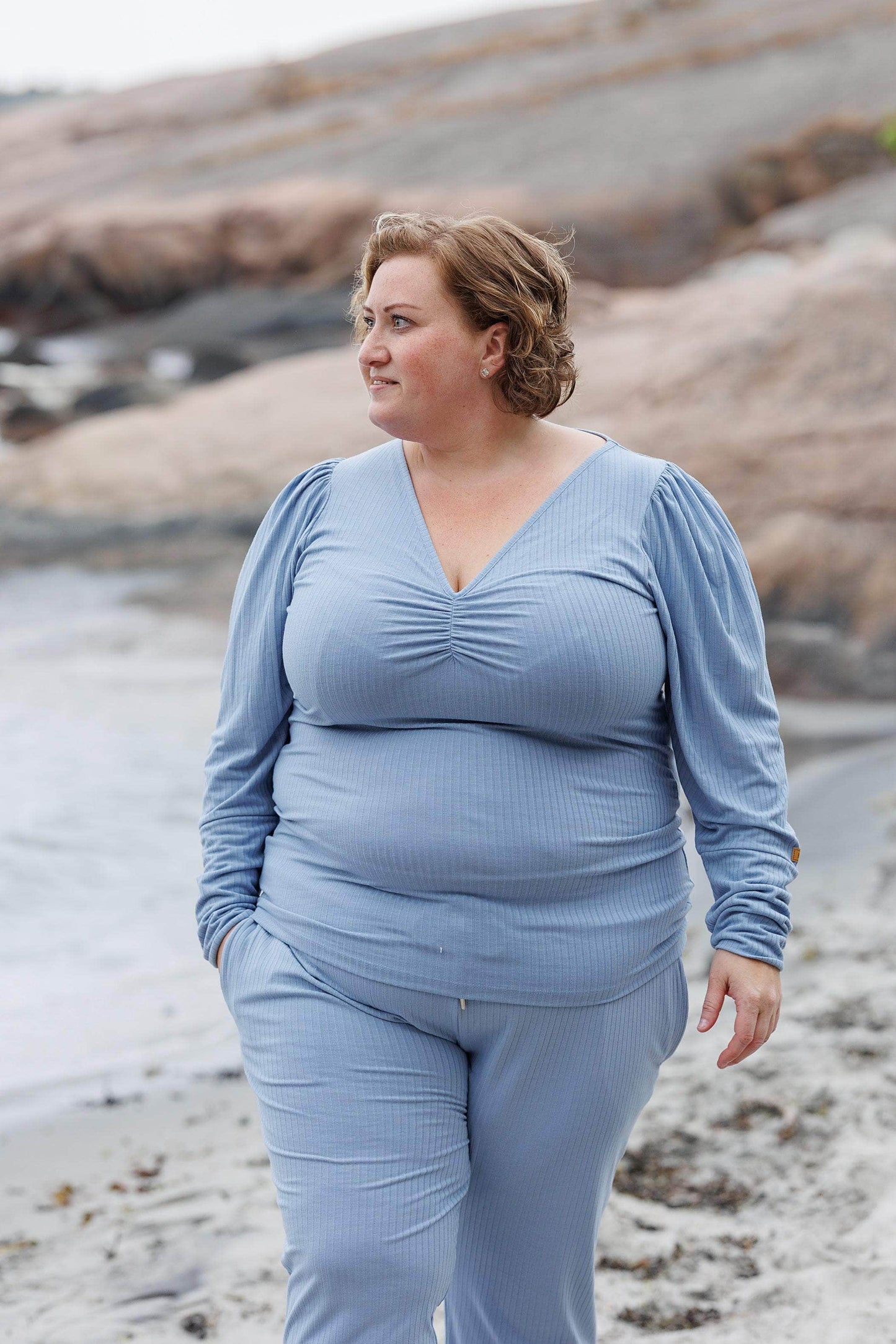 ByLien-Shop Relax Loungewear Bukse - Forever Blue