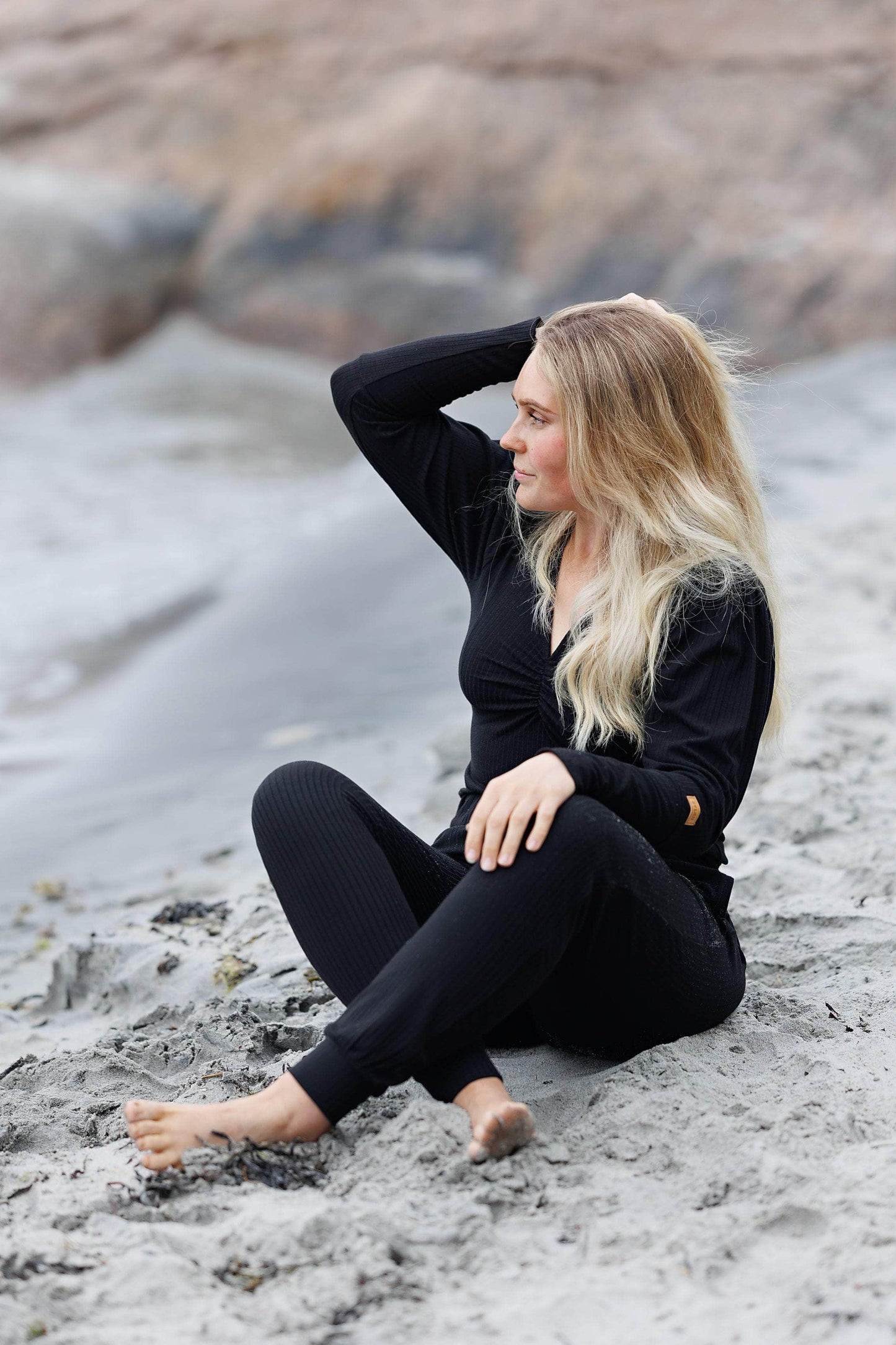 ByLien-Shop Relax Loungewear Genser - Black Onyx