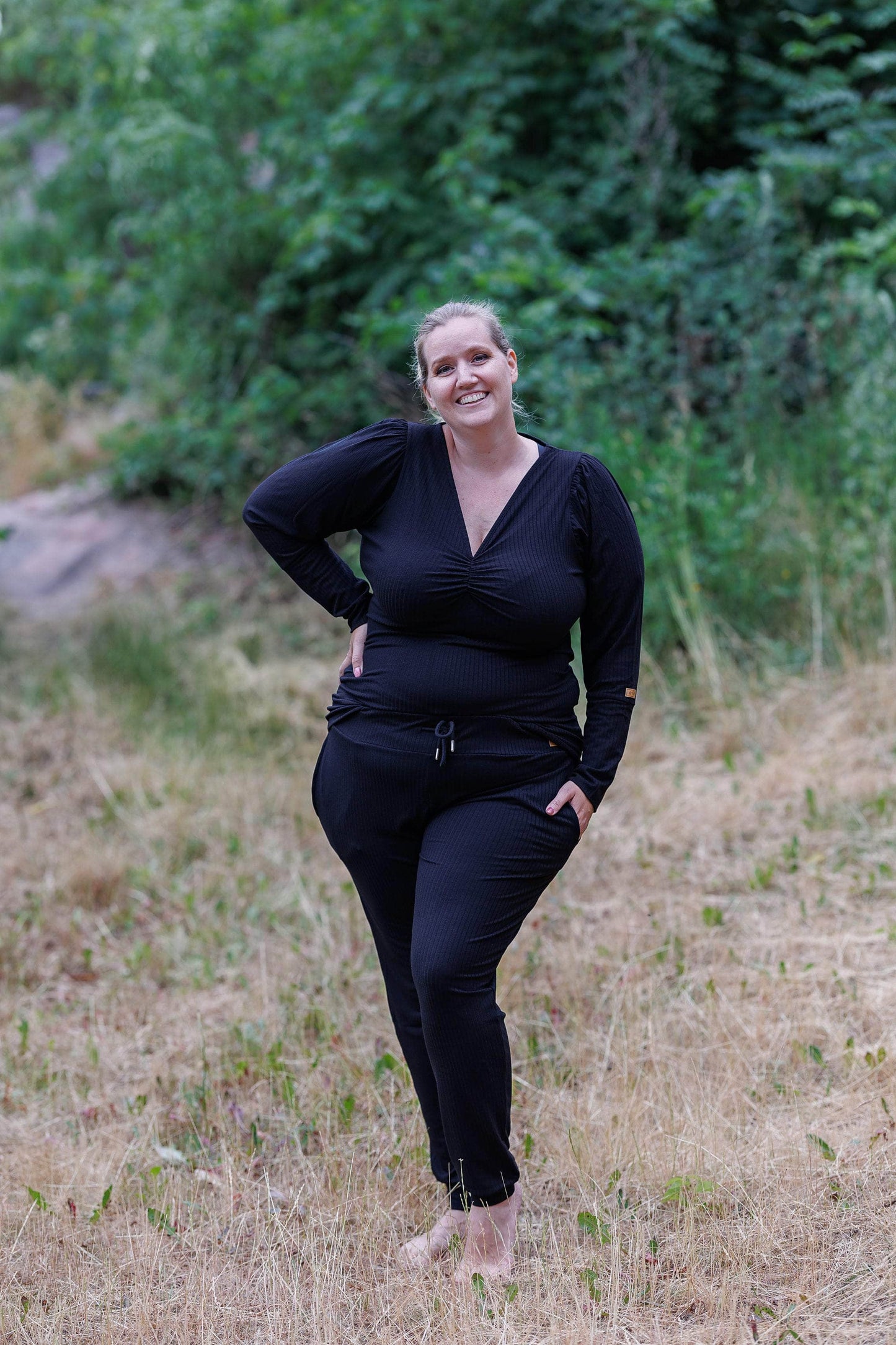 ByLien-Shop Relax Loungewear Genser - Black Onyx