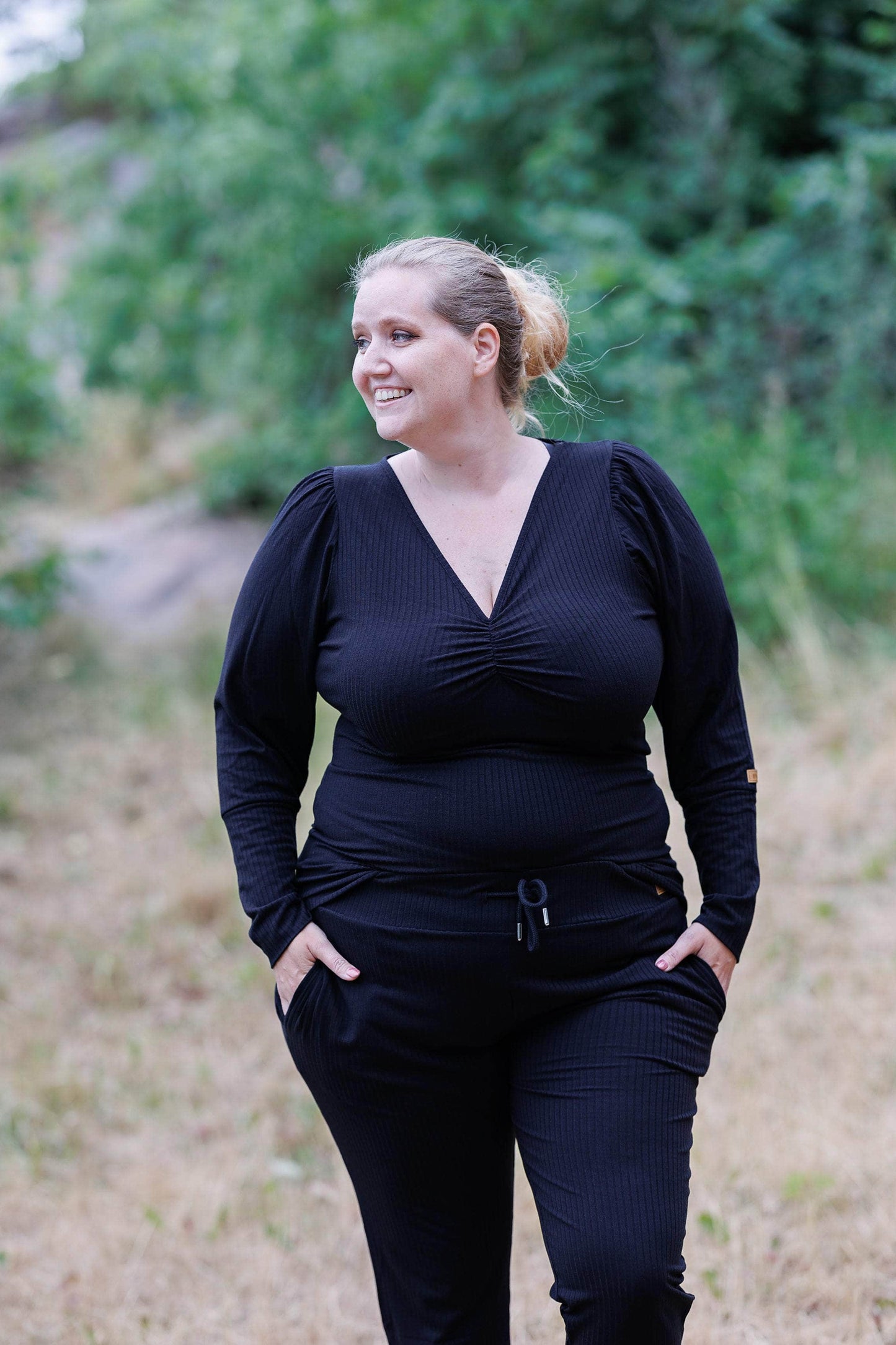 ByLien-Shop Relax Loungewear Genser - Black Onyx