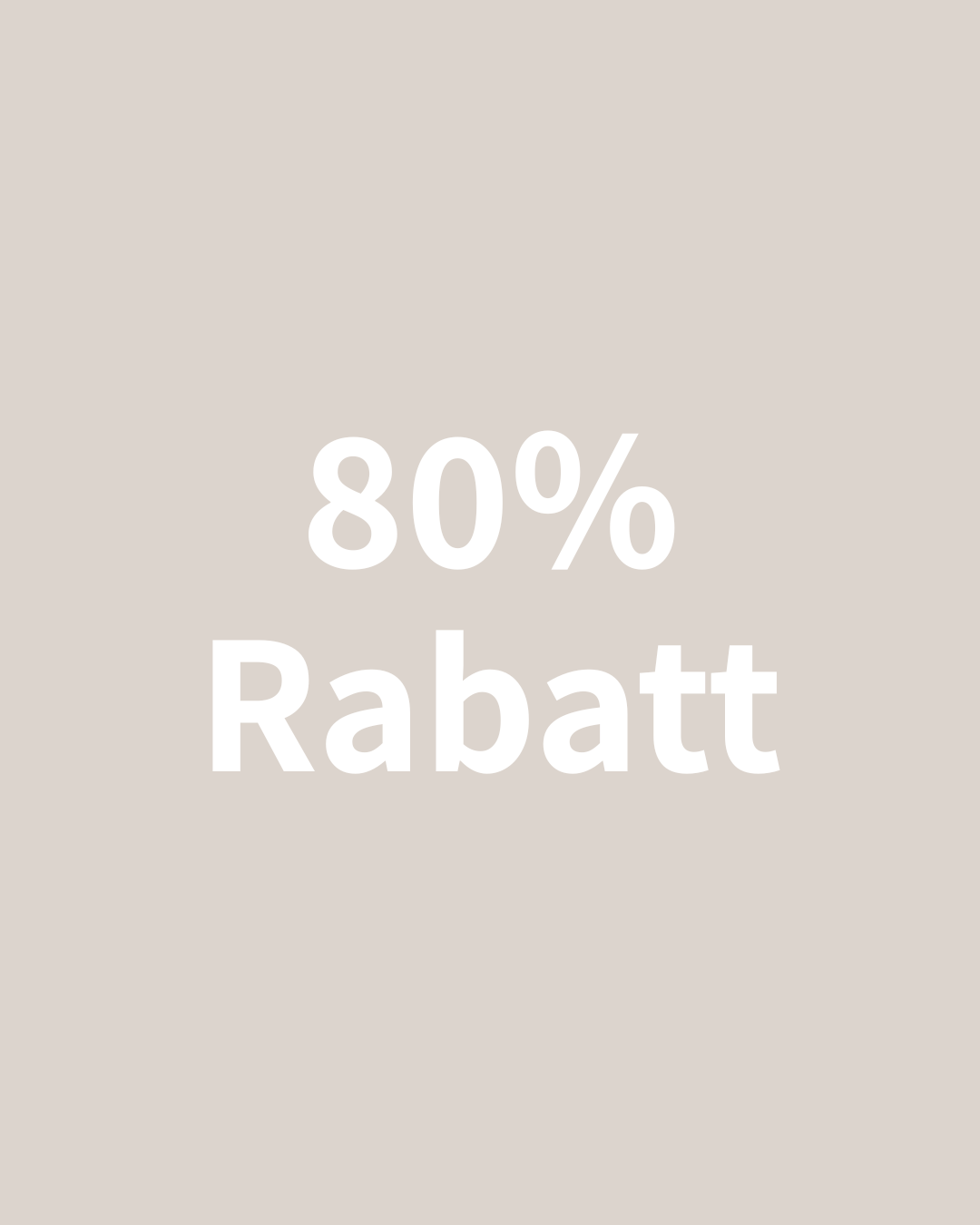 80% RABATT