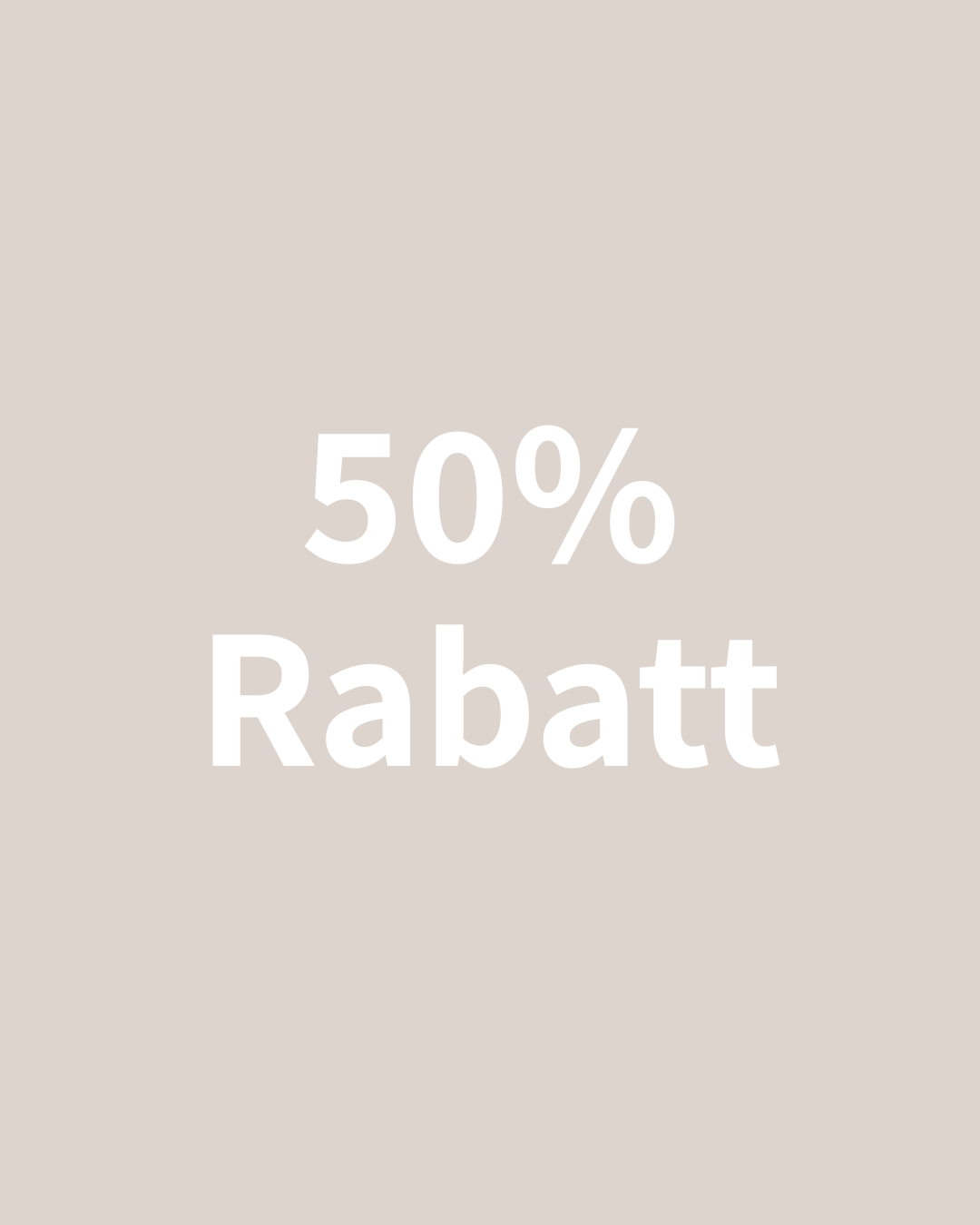 50% RABATT