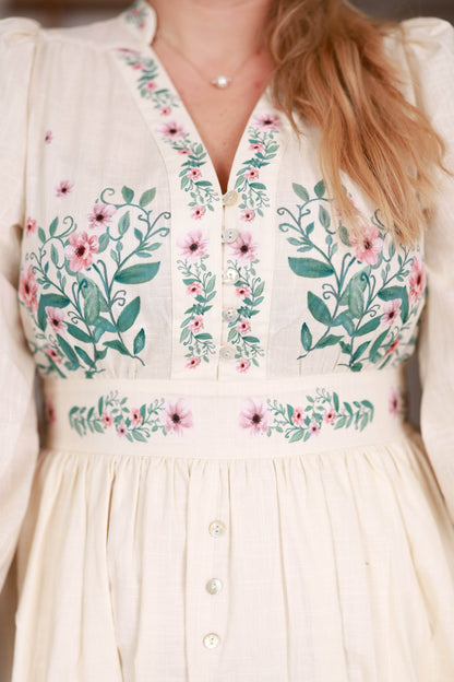 By Lien Bloom Dress - Beige