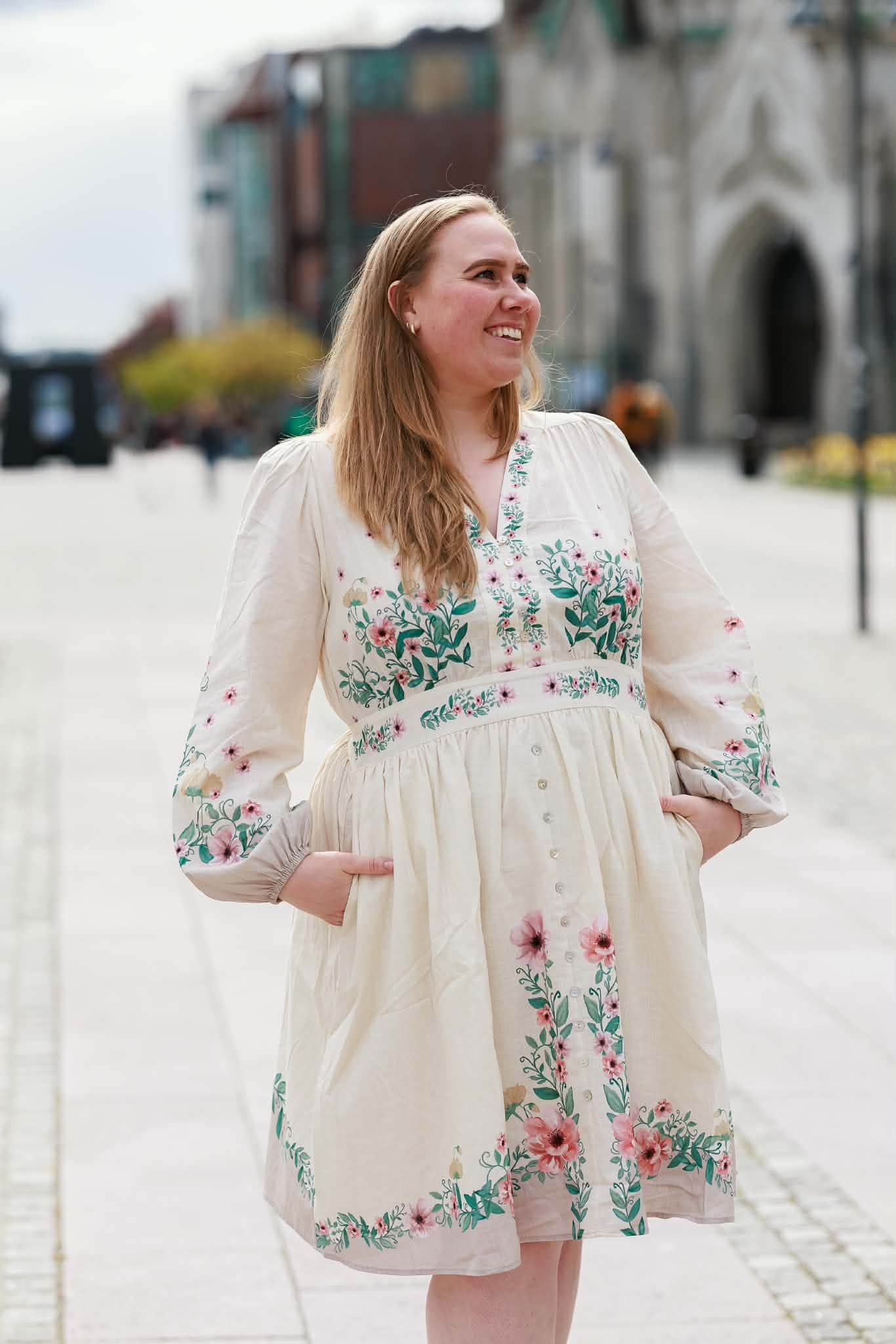 By Lien Bloom Dress - Beige