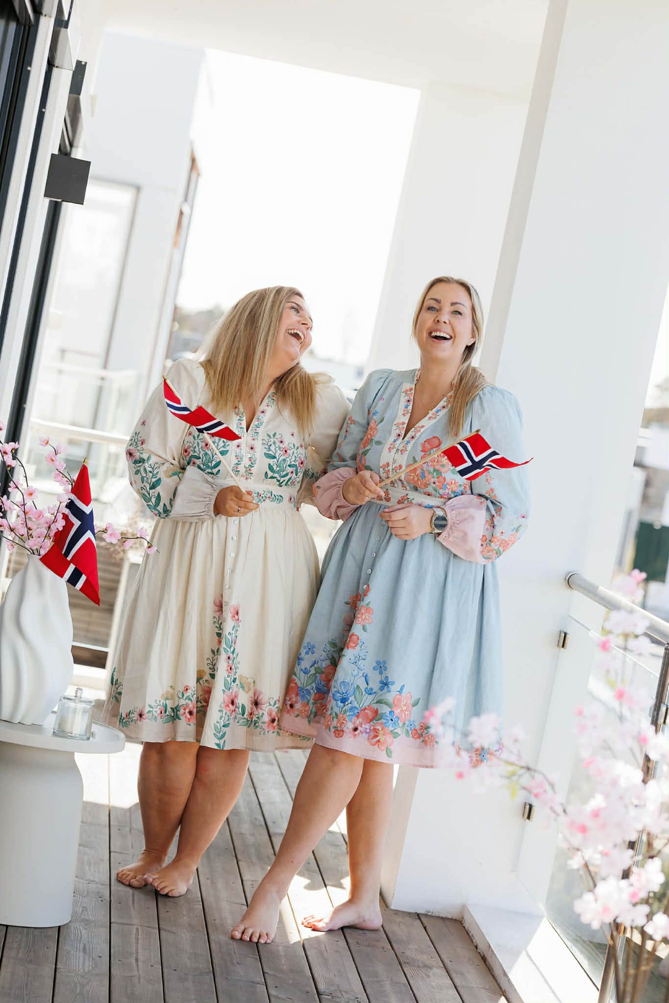 By Lien Bloom Dress - Blå