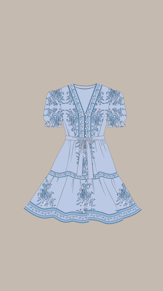 By Lien Cannes Summer Dress - Blue Heaven